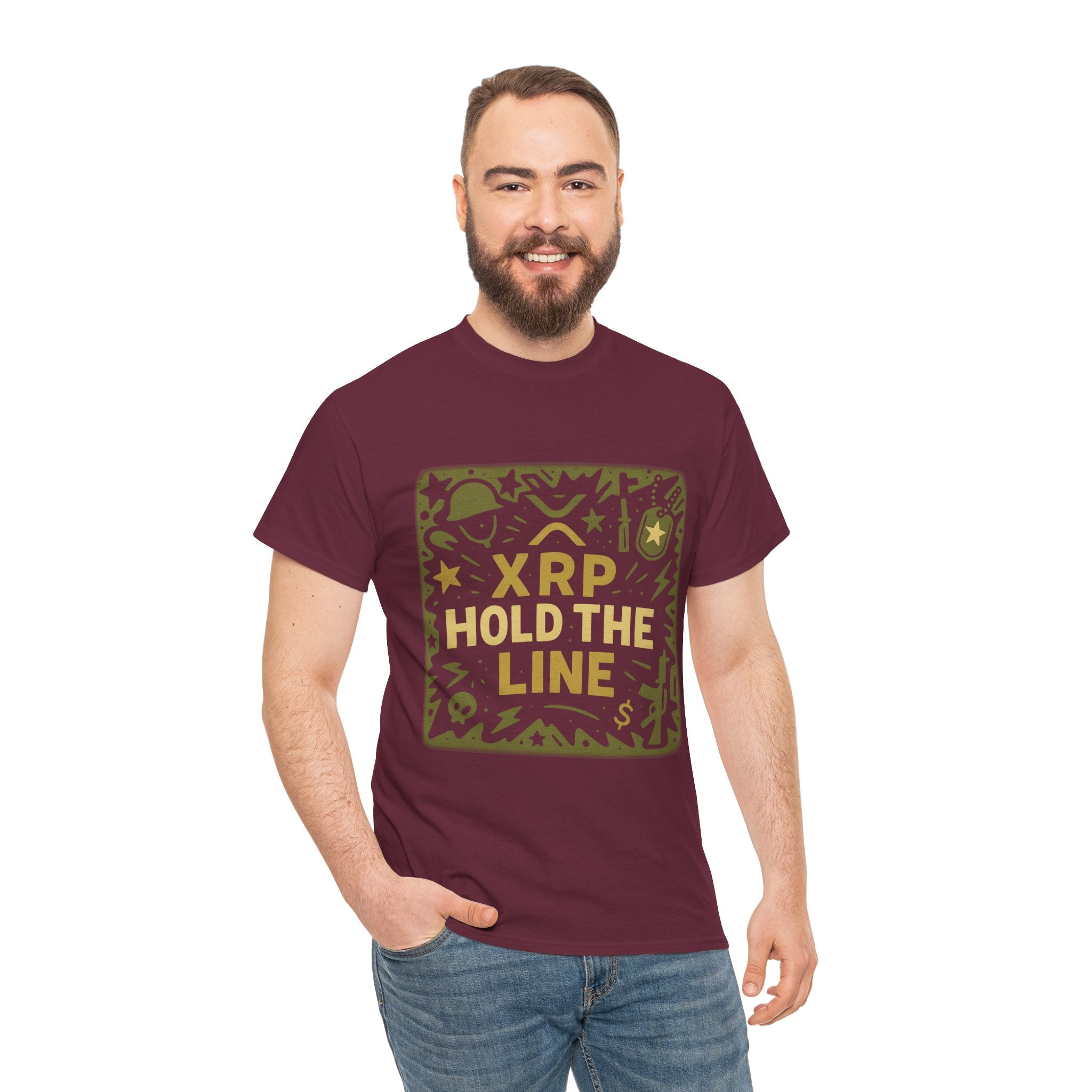 T-Shirt — XRP Hold The Line Crypto Graphic Tee