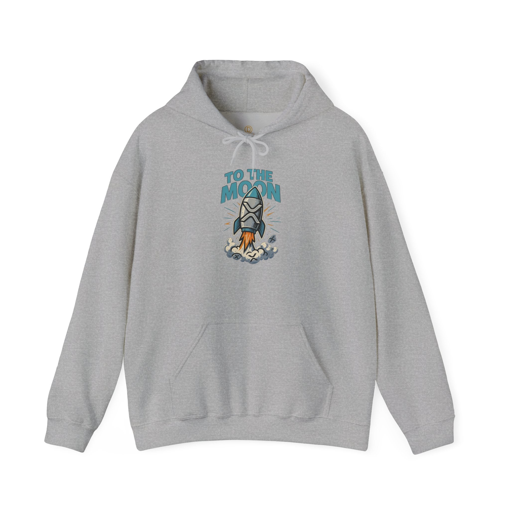 Hoodie — 'To The Moon' Rocket Graphic Pullover