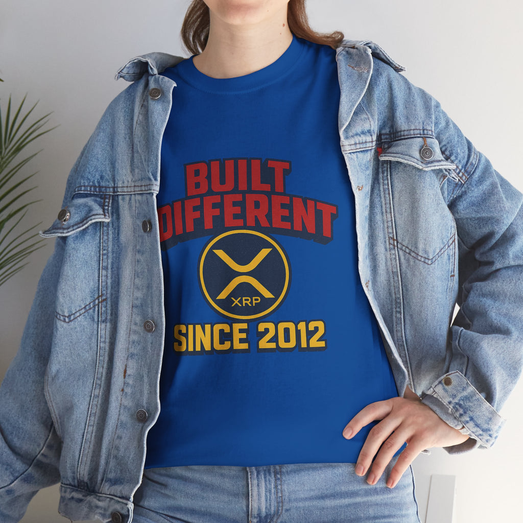 Built Different Since 2012 T-Shirt – Retro XRP Logo Tee