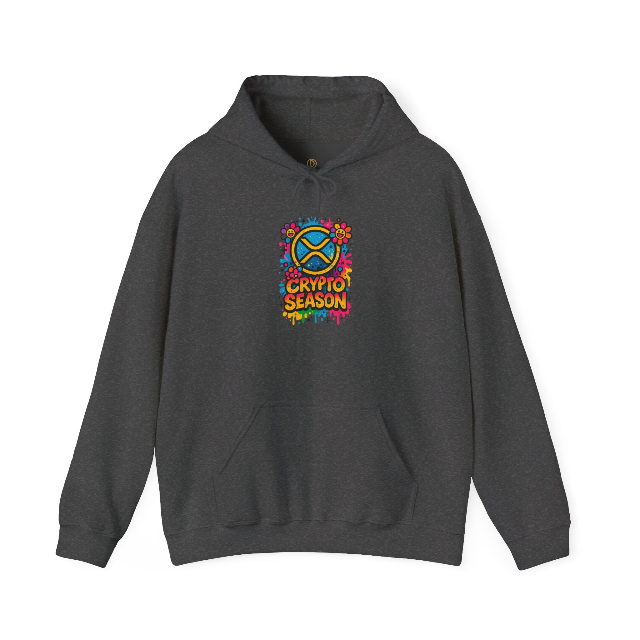 Crypto Season Hoodie - Colorful Ripple X Logo Streetwear