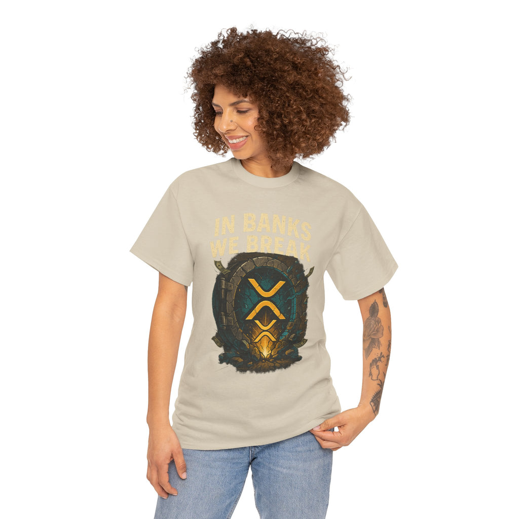 In Banks We Break XRP Crypto Graphic Tee