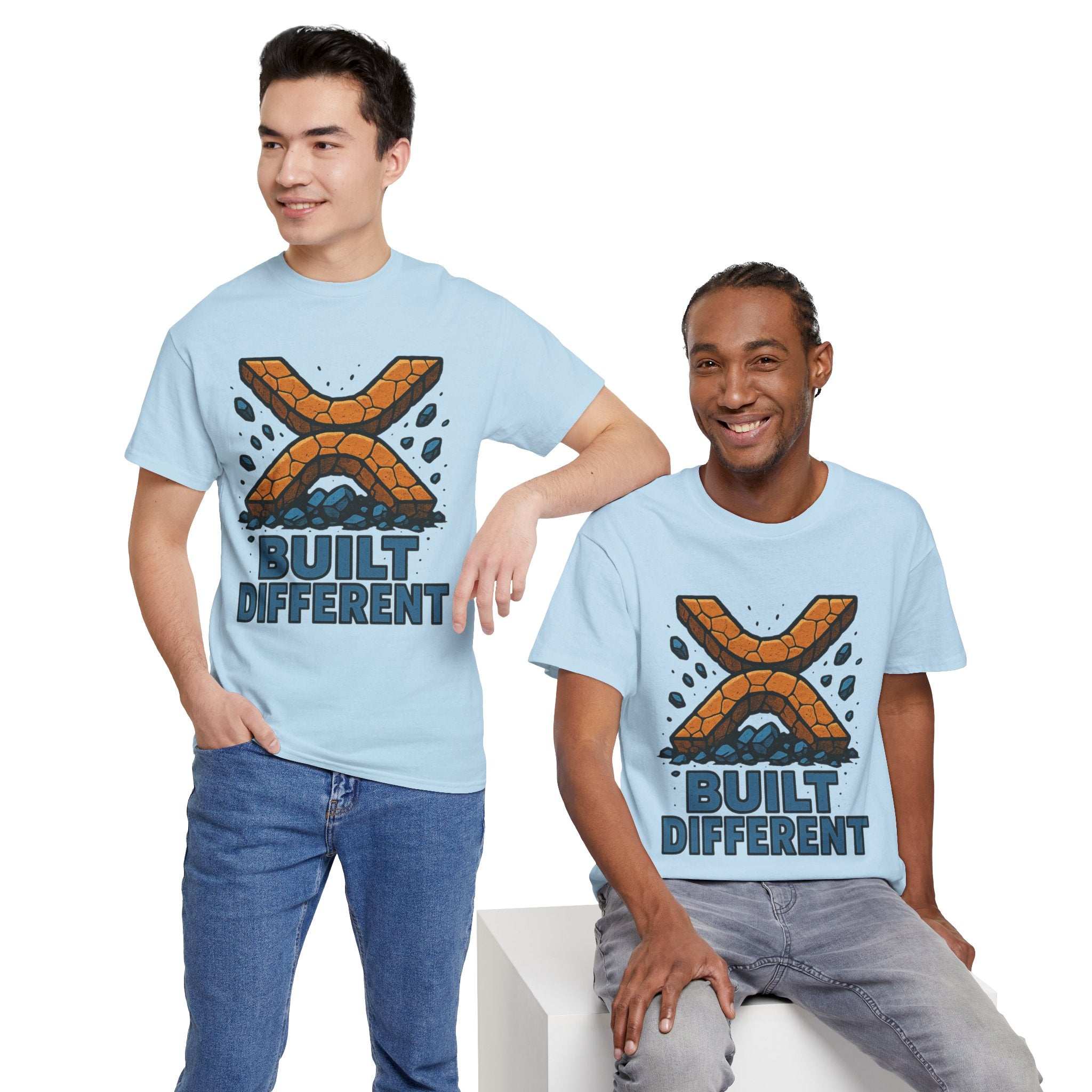 Built Different T-Shirt — Rugged Crypto X Design Tee