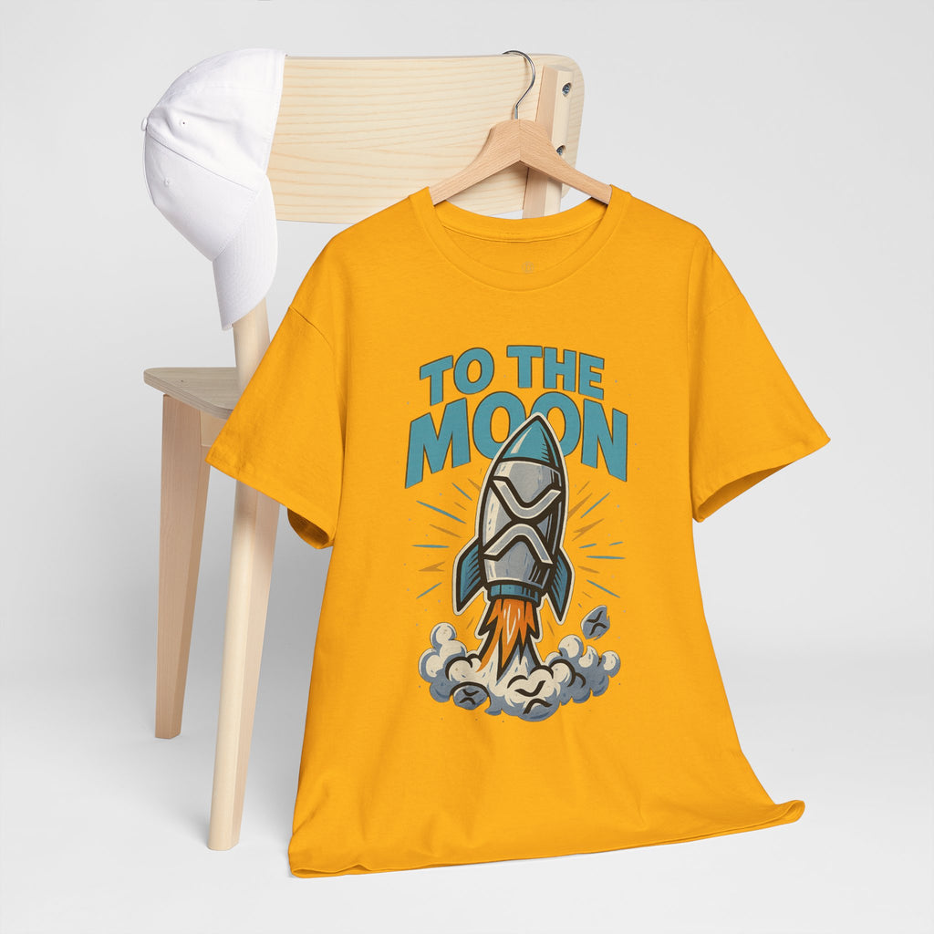 To The Moon Rocket T-Shirt — Space Graphic Tee for Crypto & Space Enthusiasts