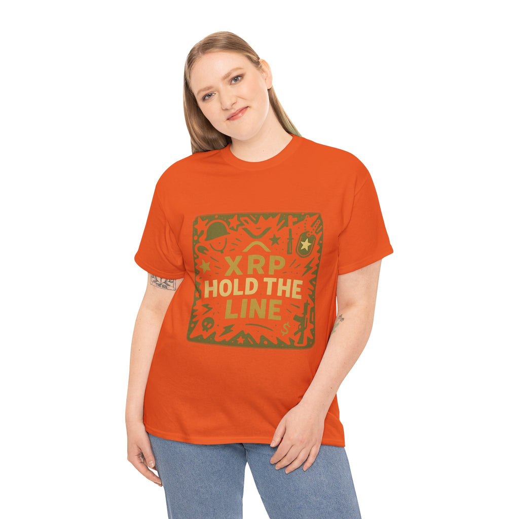 T-Shirt — XRP Hold The Line Crypto Graphic Tee