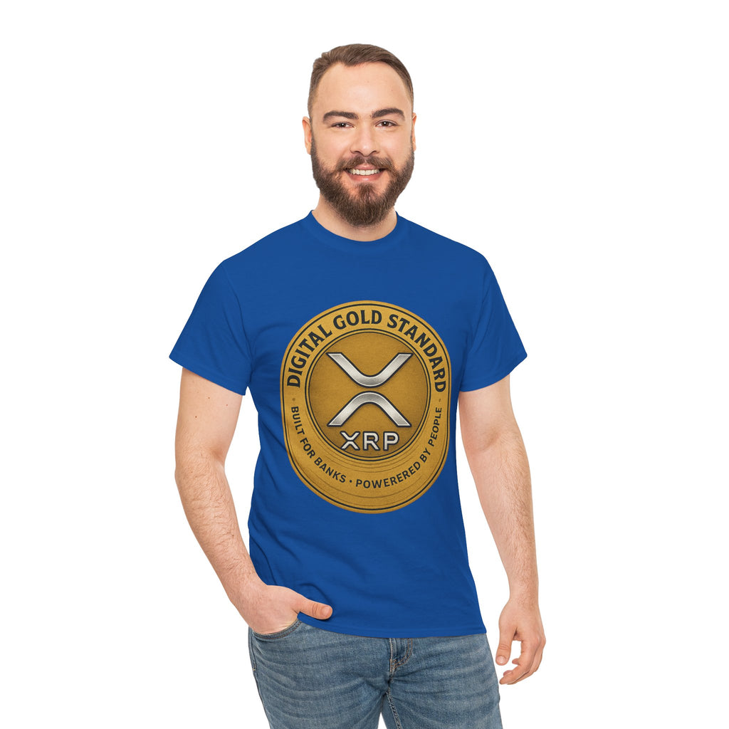 XRP Digital Gold Tee – Cryptocurrency Logo Shirt