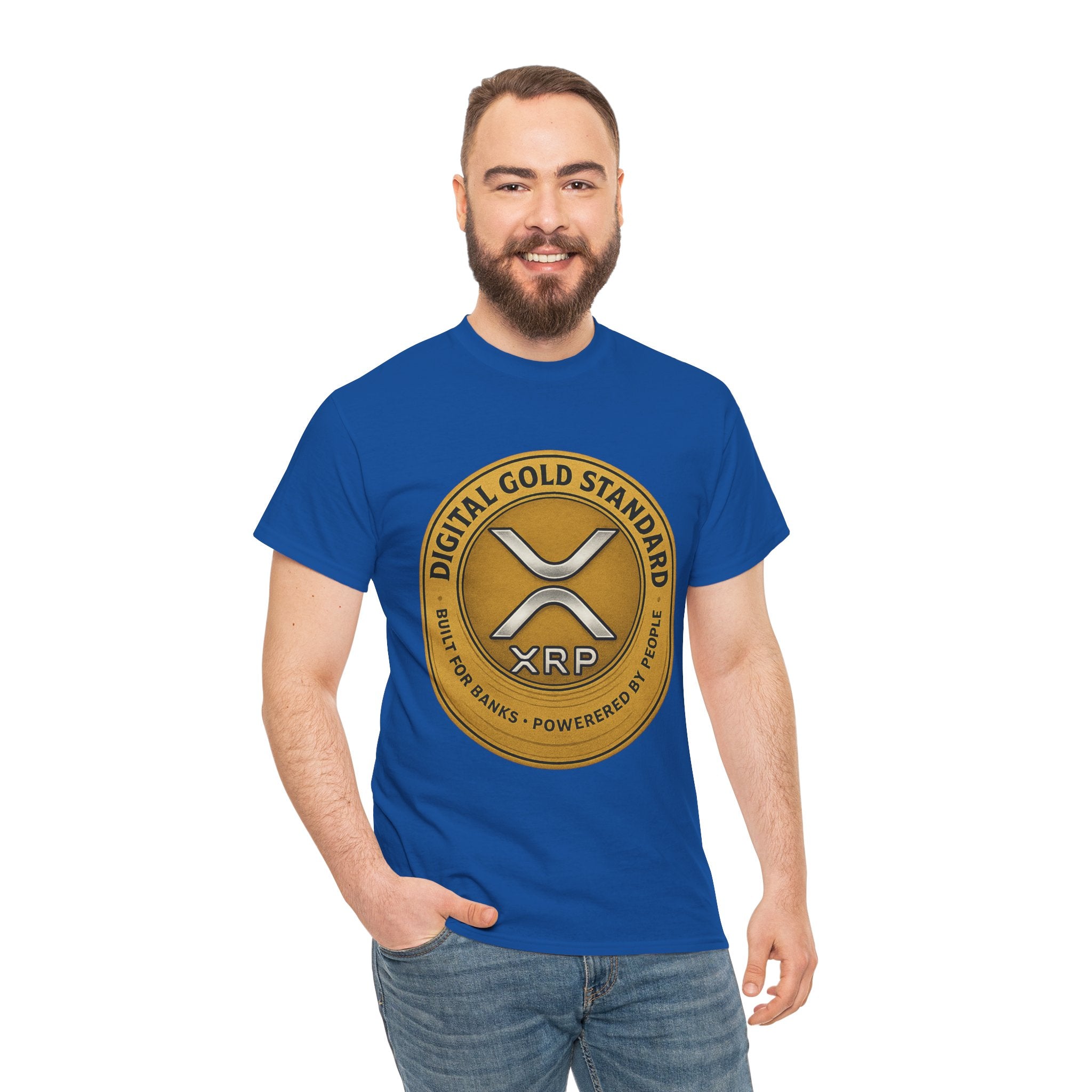 XRP Digital Gold Tee – Cryptocurrency Logo Shirt