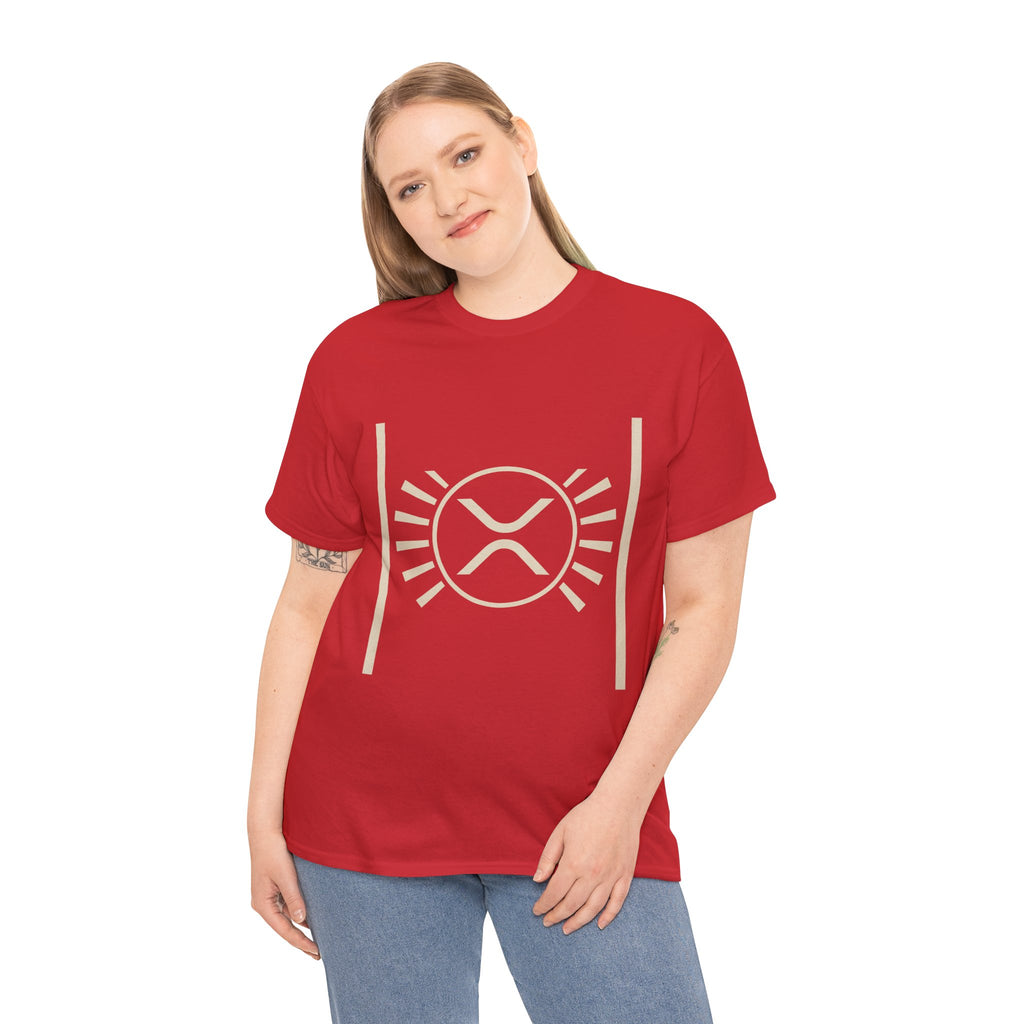 XRP Sun Logo T‑Shirt — Minimal Crypto Ripple Tee