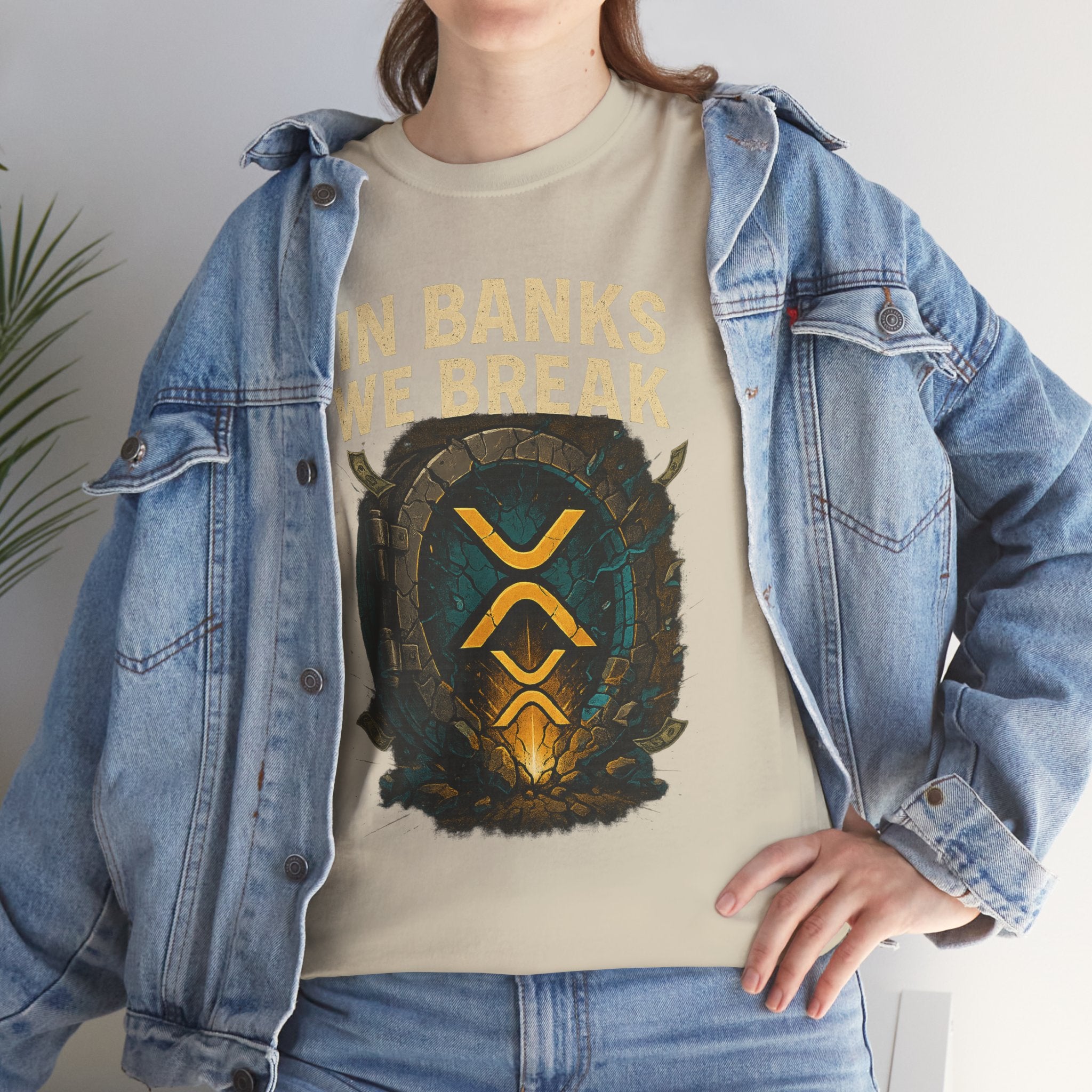 In Banks We Break XRP Crypto Graphic Tee