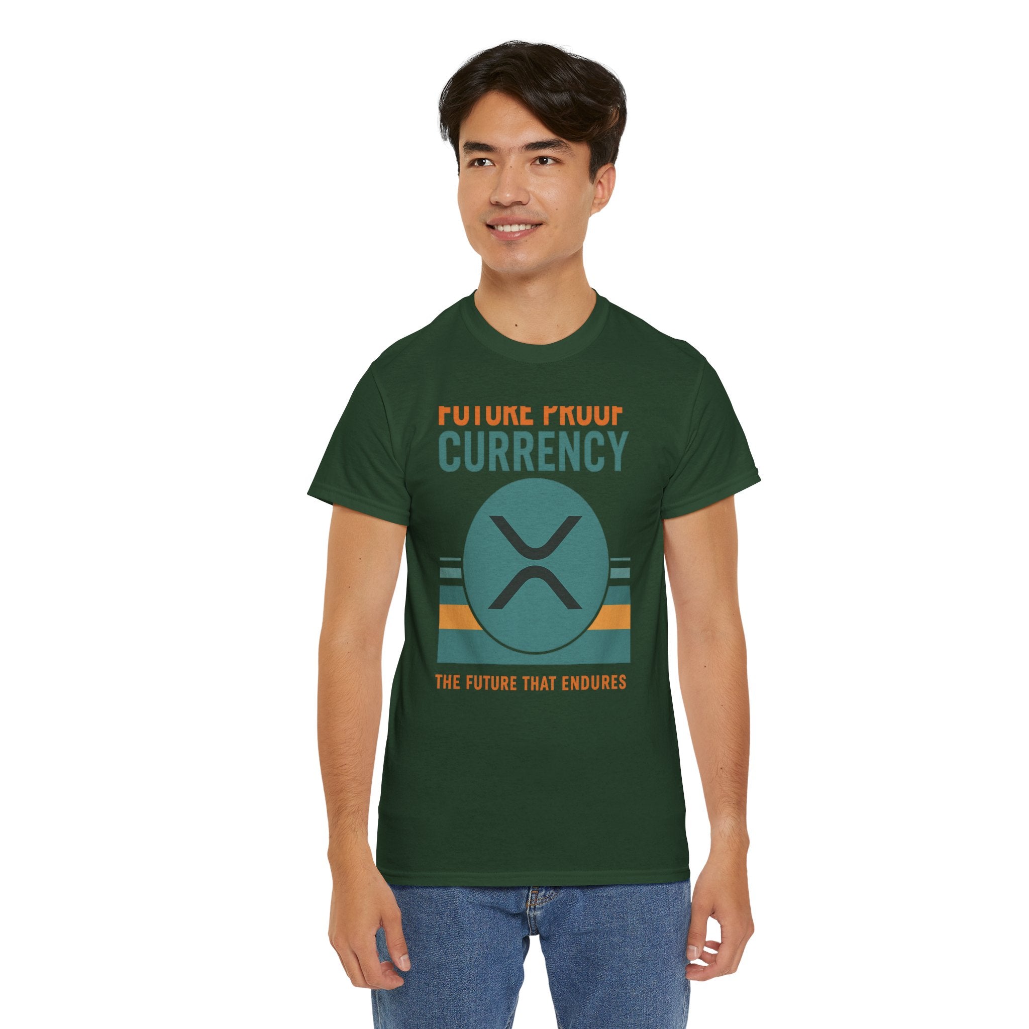 RIPPLE XRP 'Future Proof Currency' Graphic Tee — Crypto Retro Logo Shirt