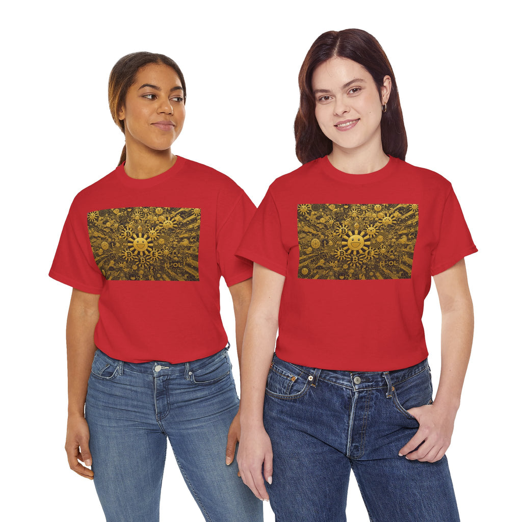 Sunflower Burst T‑Shirt — Golden Sunflower Pattern Tee