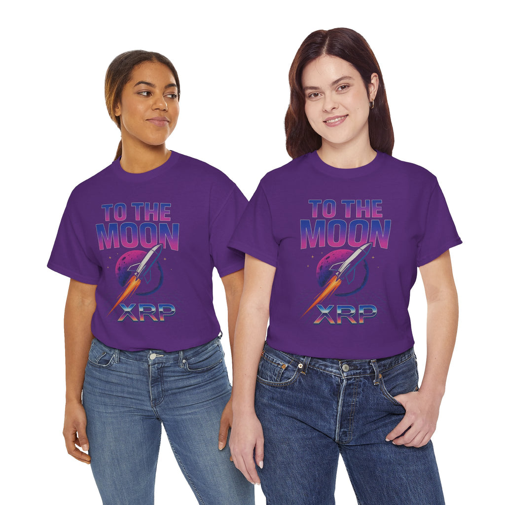 XRP 'To The Moon' T-Shirt — Crypto Investor Rocket Tee