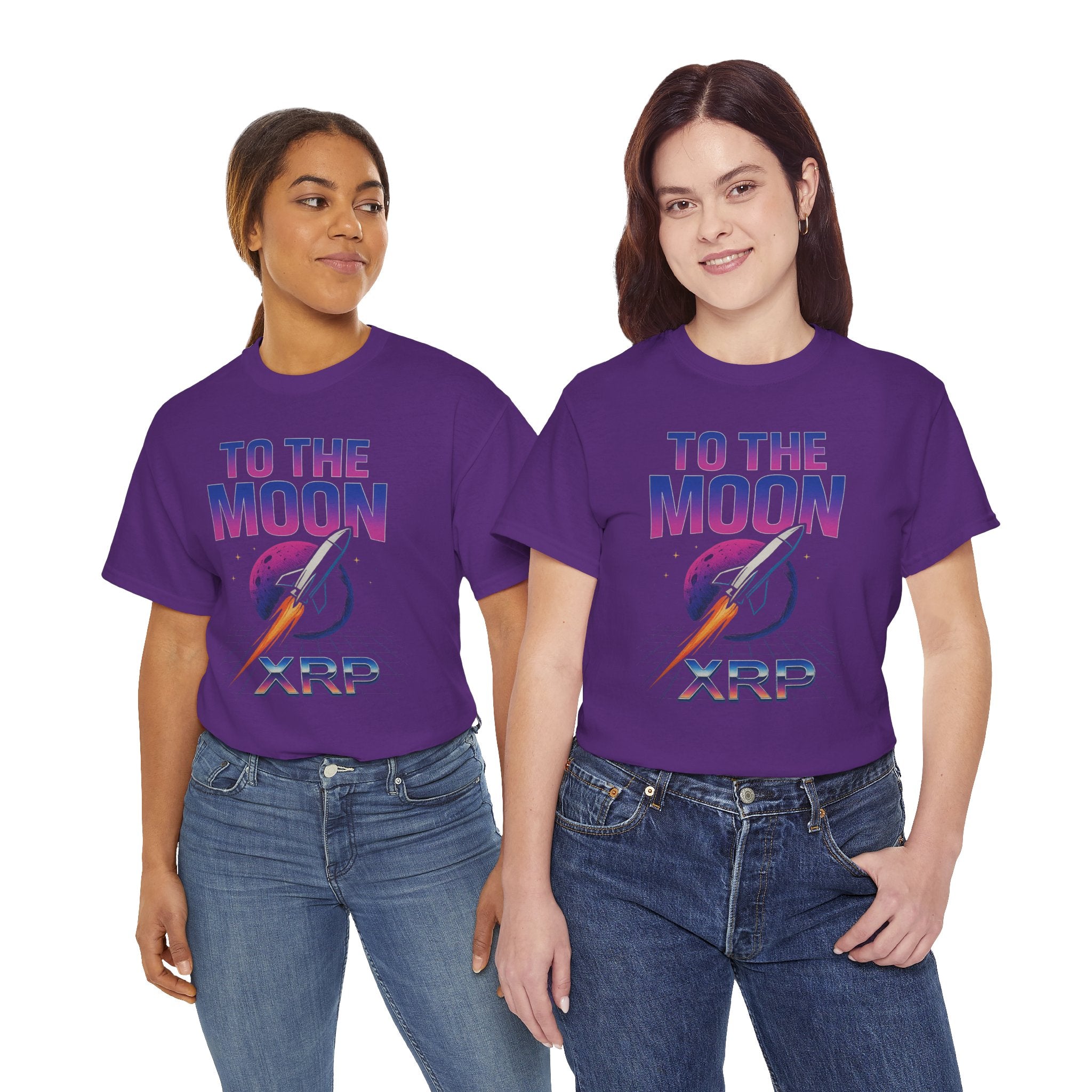 XRP 'To The Moon' T-Shirt — Crypto Investor Rocket Tee