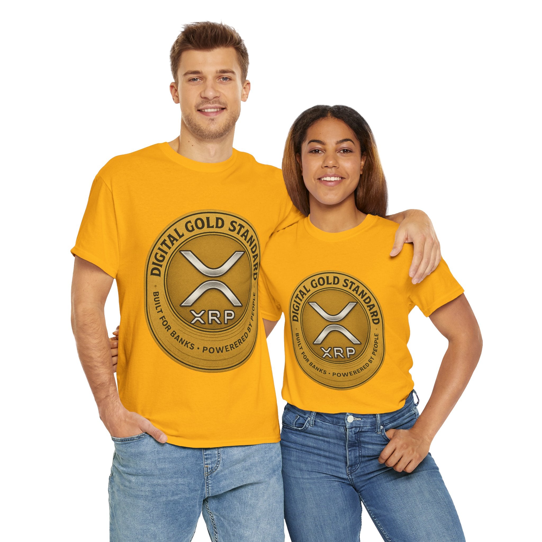 XRP Digital Gold Tee – Cryptocurrency Logo Shirt