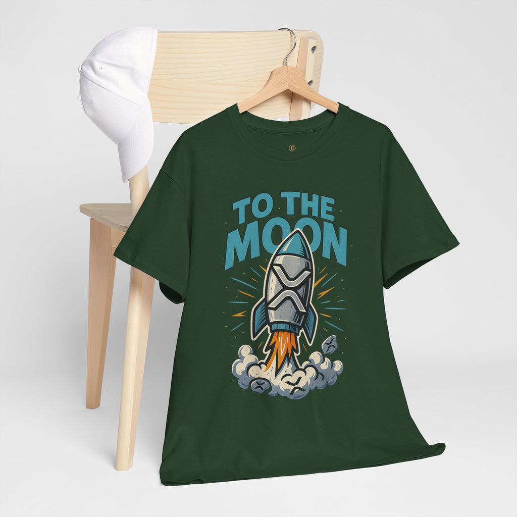 To The Moon Rocket T-Shirt — Space Graphic Tee for Crypto & Space Enthusiasts