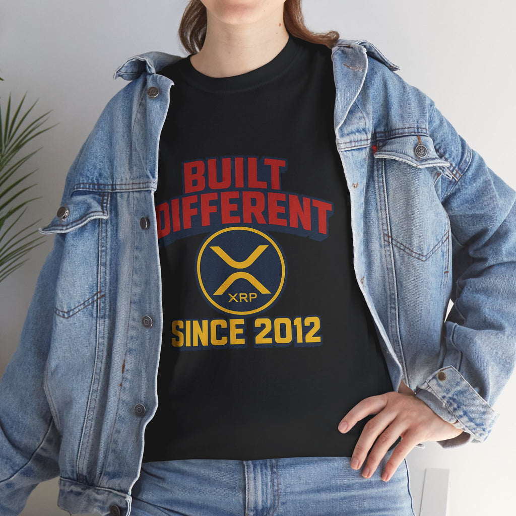 Built Different Since 2012 T-Shirt – Retro XRP Logo Tee
