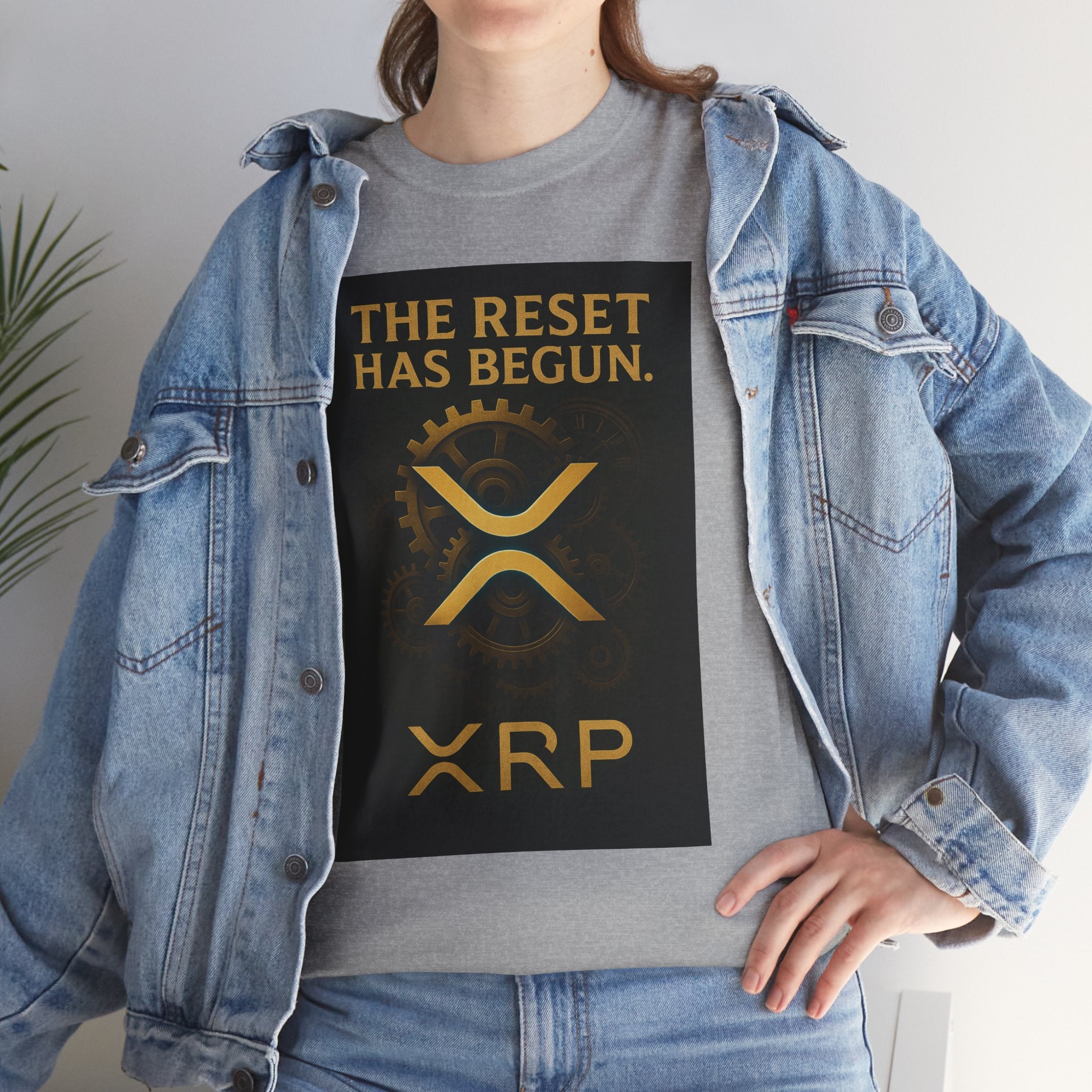 XRP Crypto Tee — "The Reset Has Begun" Bitcoin Alternative Shirt