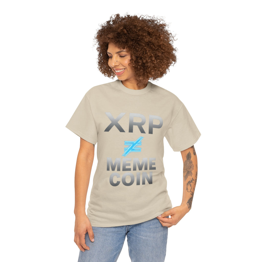 XRP ≠ Meme Coin T-Shirt — Crypto Investor Statement Tee