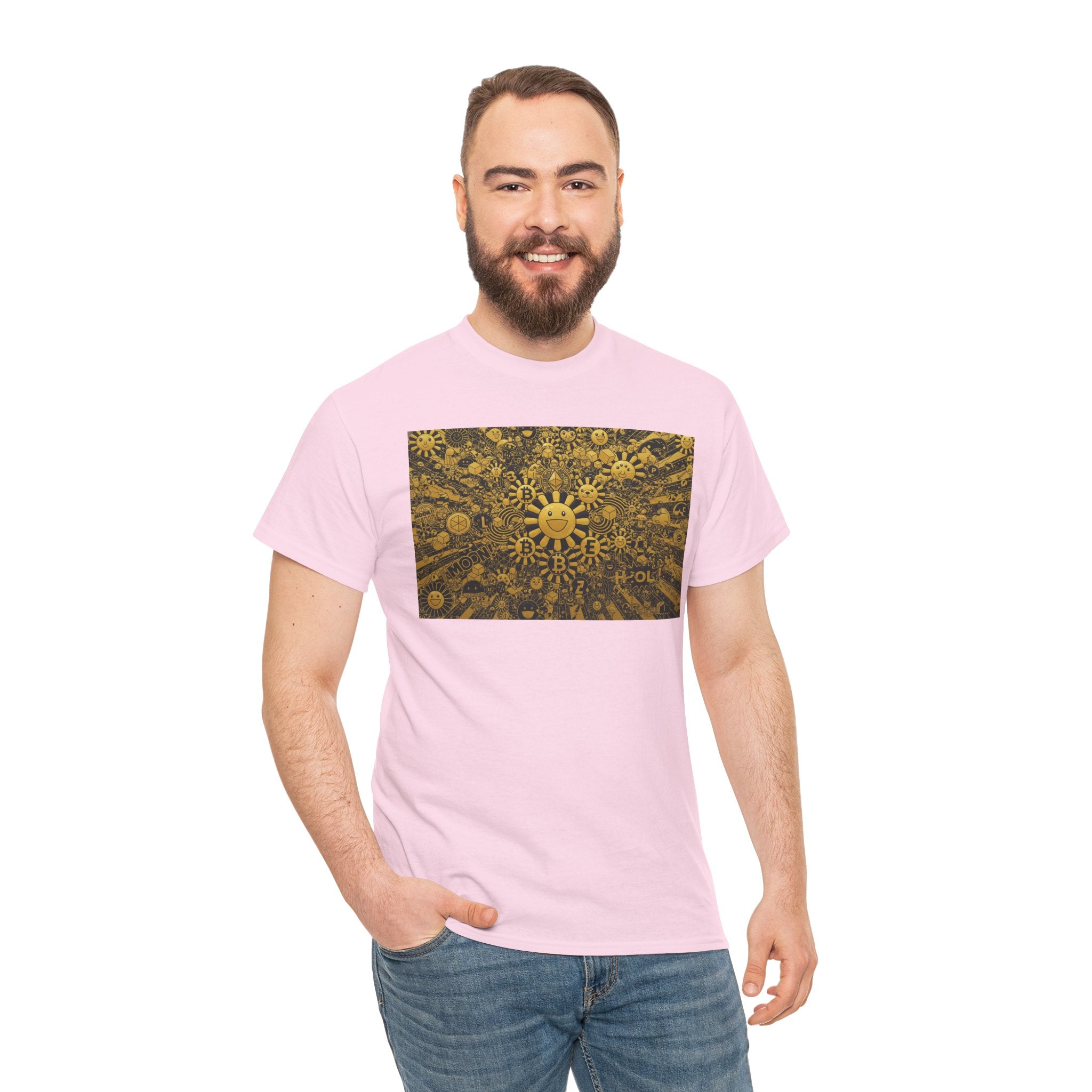 Sunflower Burst T‑Shirt — Golden Sunflower Pattern Tee