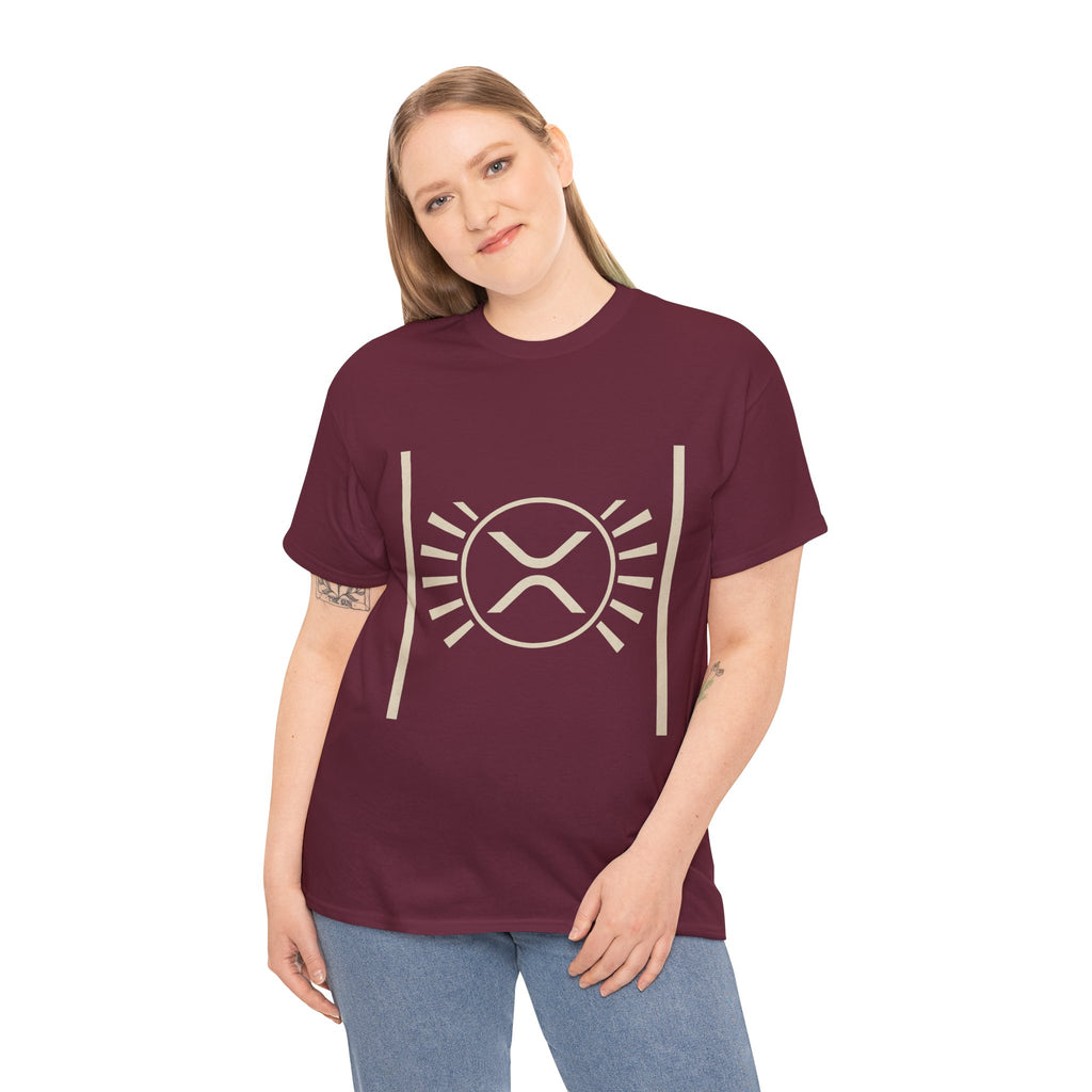 XRP Sun Logo T‑Shirt — Minimal Crypto Ripple Tee