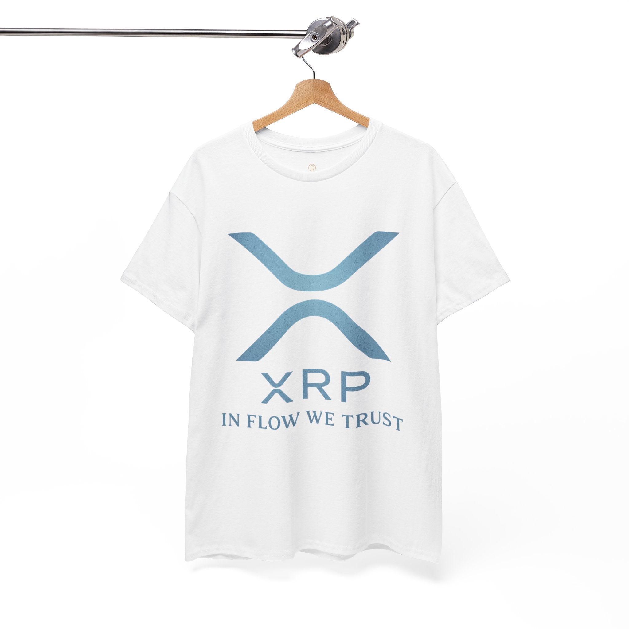 XRP Crypto Tee — "In Flow We Trust" Ripple Logo T-Shirt