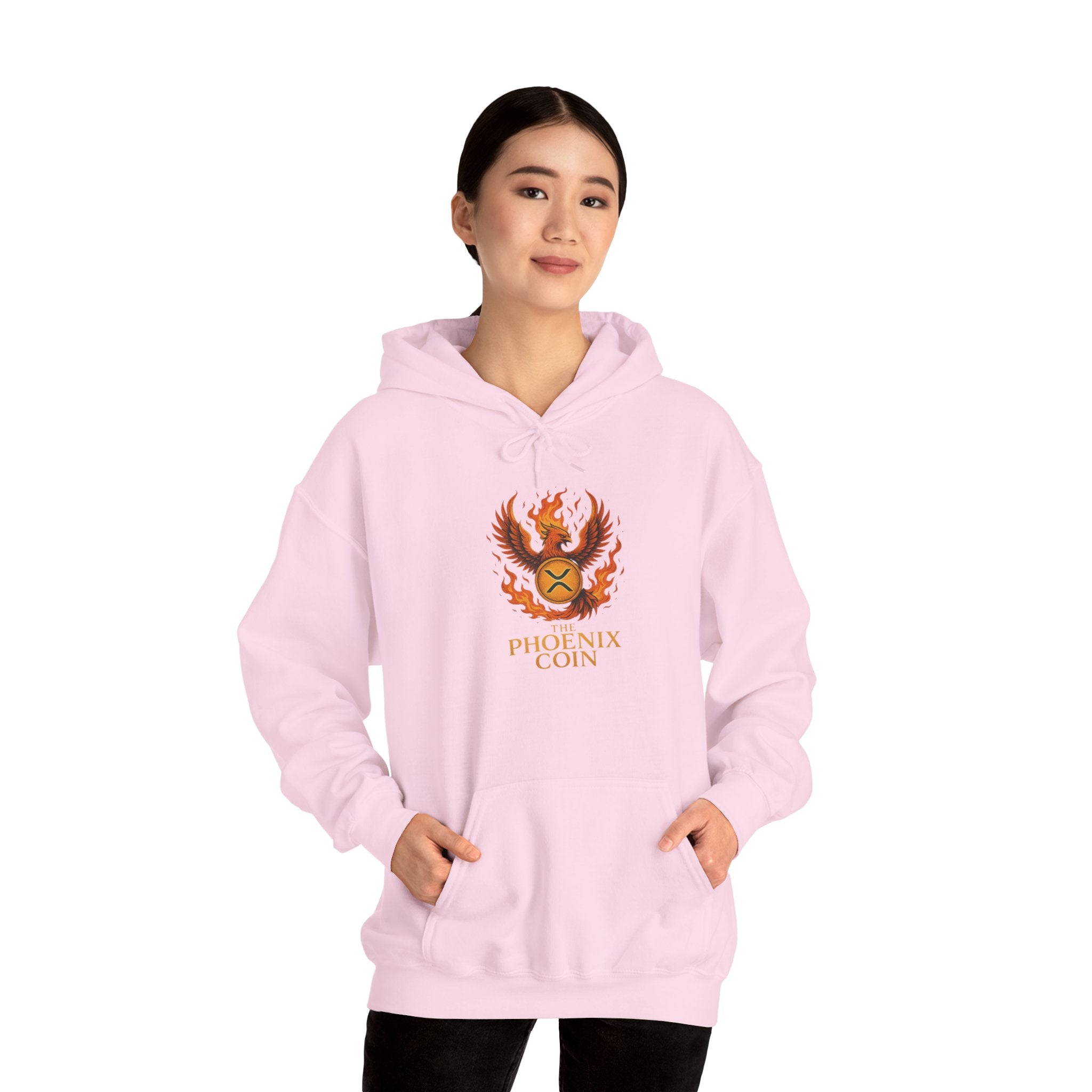 Phoenix Coin Hoodie — Fiery Phoenix Crest Sweatshirt