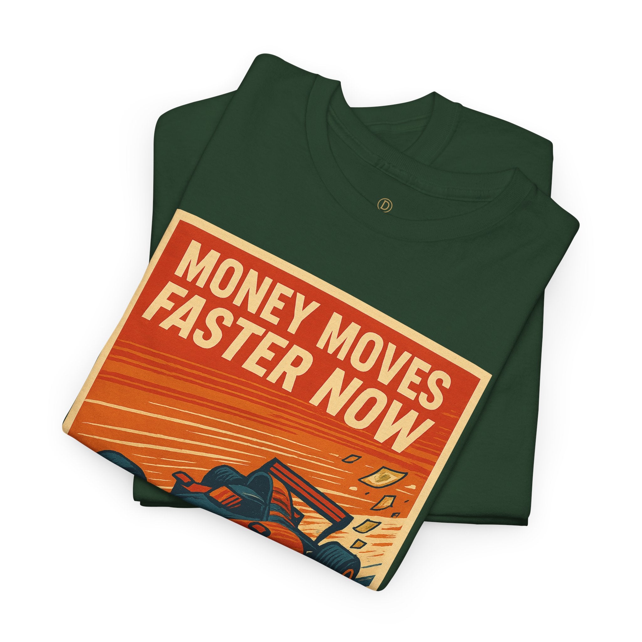 XRP 'Money Moves Faster Now' Racing Tee — Crypto Enthusiast T-Shirt