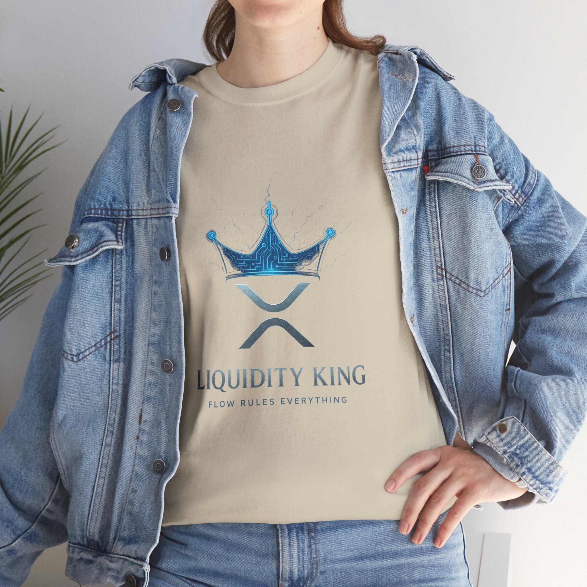 RIPPLE Liquidity King T-Shirt — Crypto XRP Crown Tee
