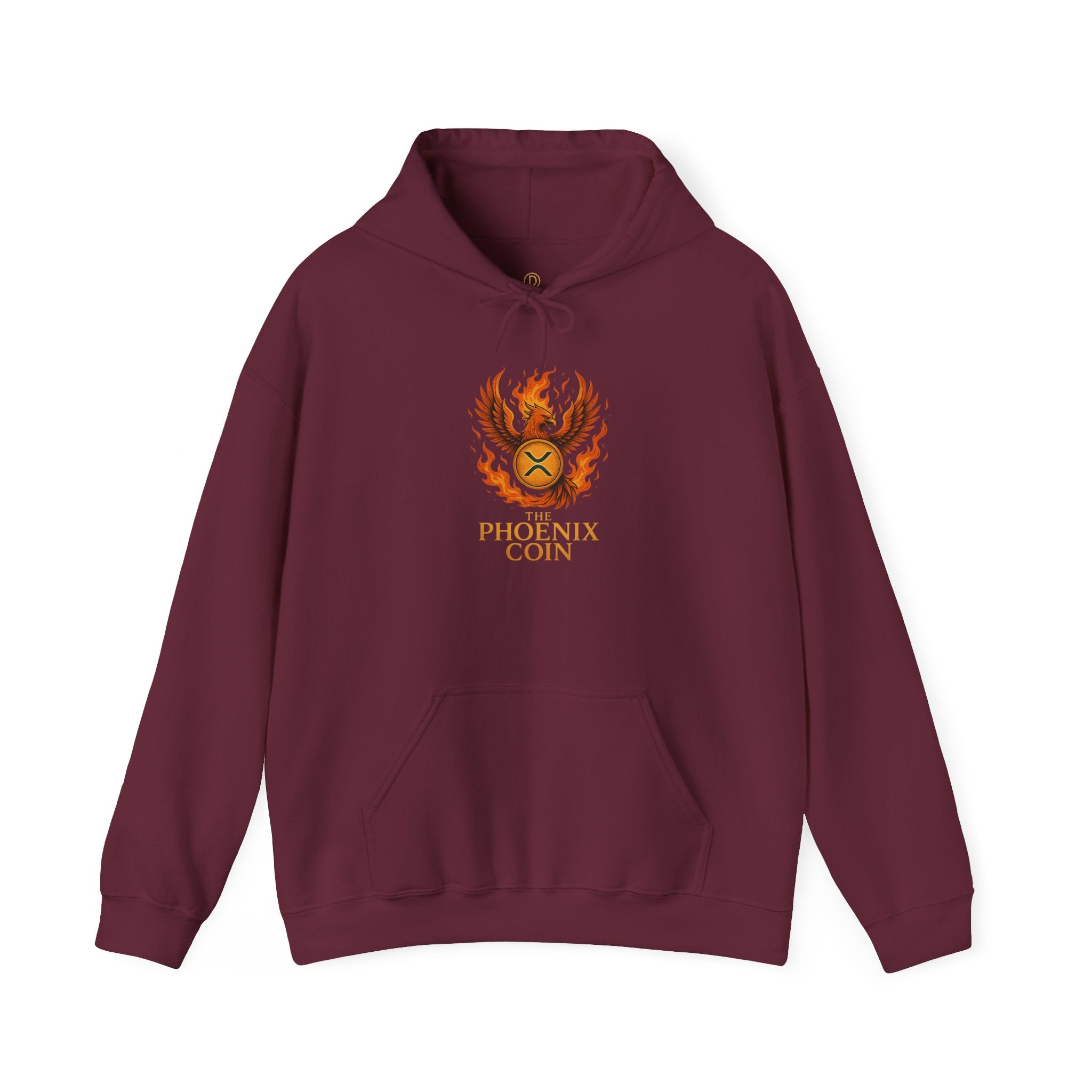 Phoenix Coin Hoodie — Fiery Phoenix Crest Sweatshirt