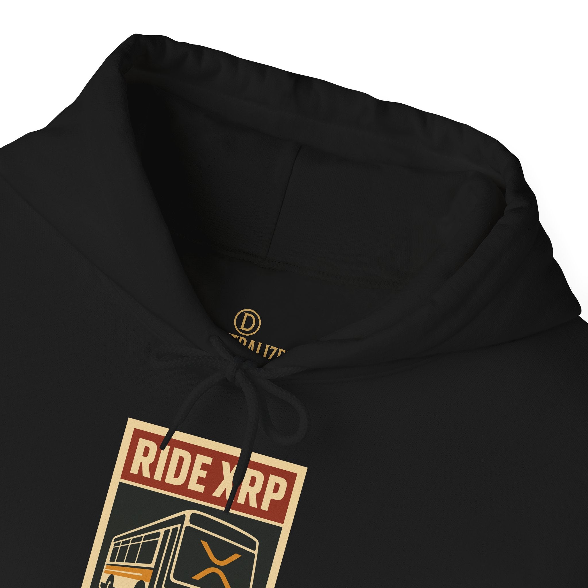 XRP Crypto Hoodie — "Ride XRP, Dump Swift" Retro Badge