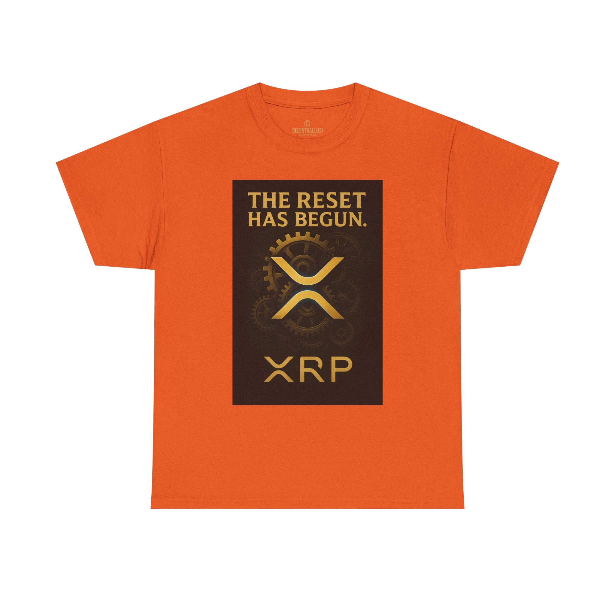 XRP Crypto Tee — "The Reset Has Begun" Bitcoin Alternative Shirt