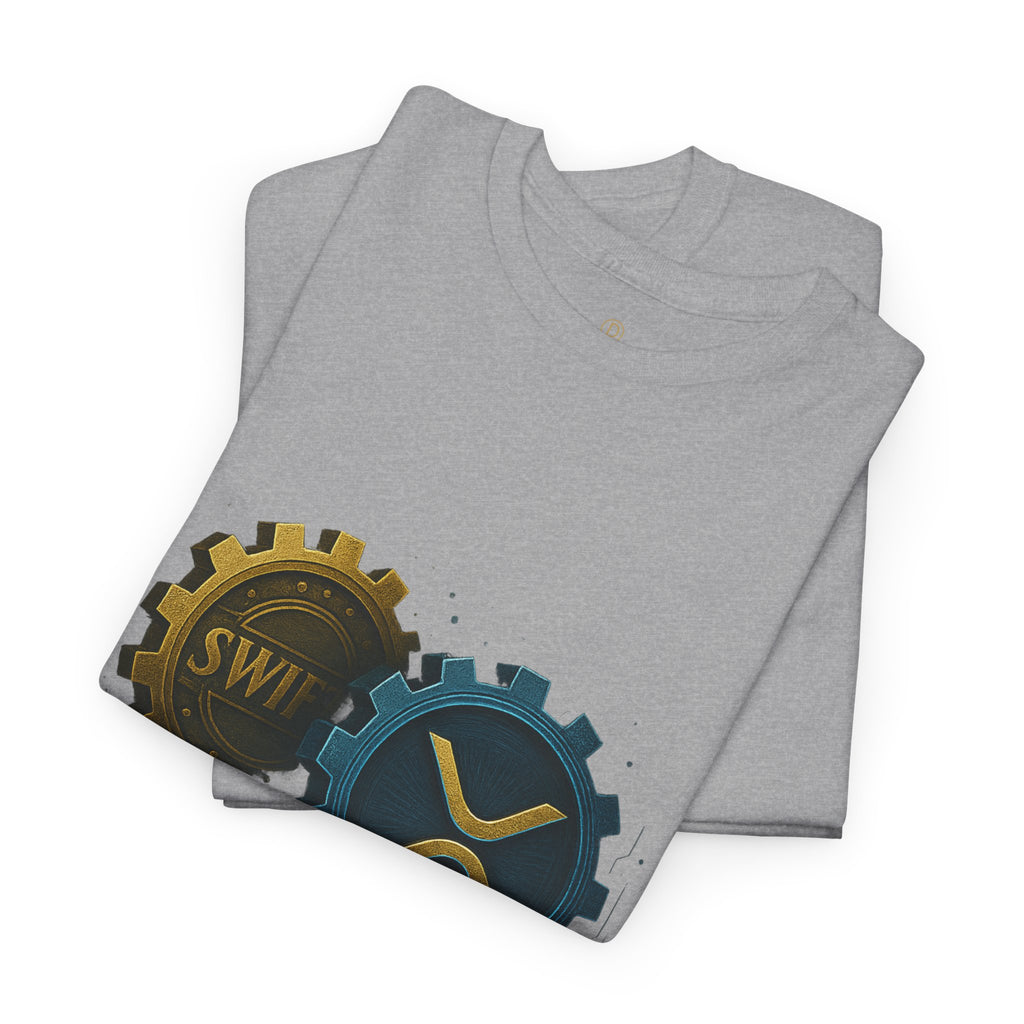 Merge of Money Tee - Cryptocurrency Gears XRP & SWI Crypto T-Shirt