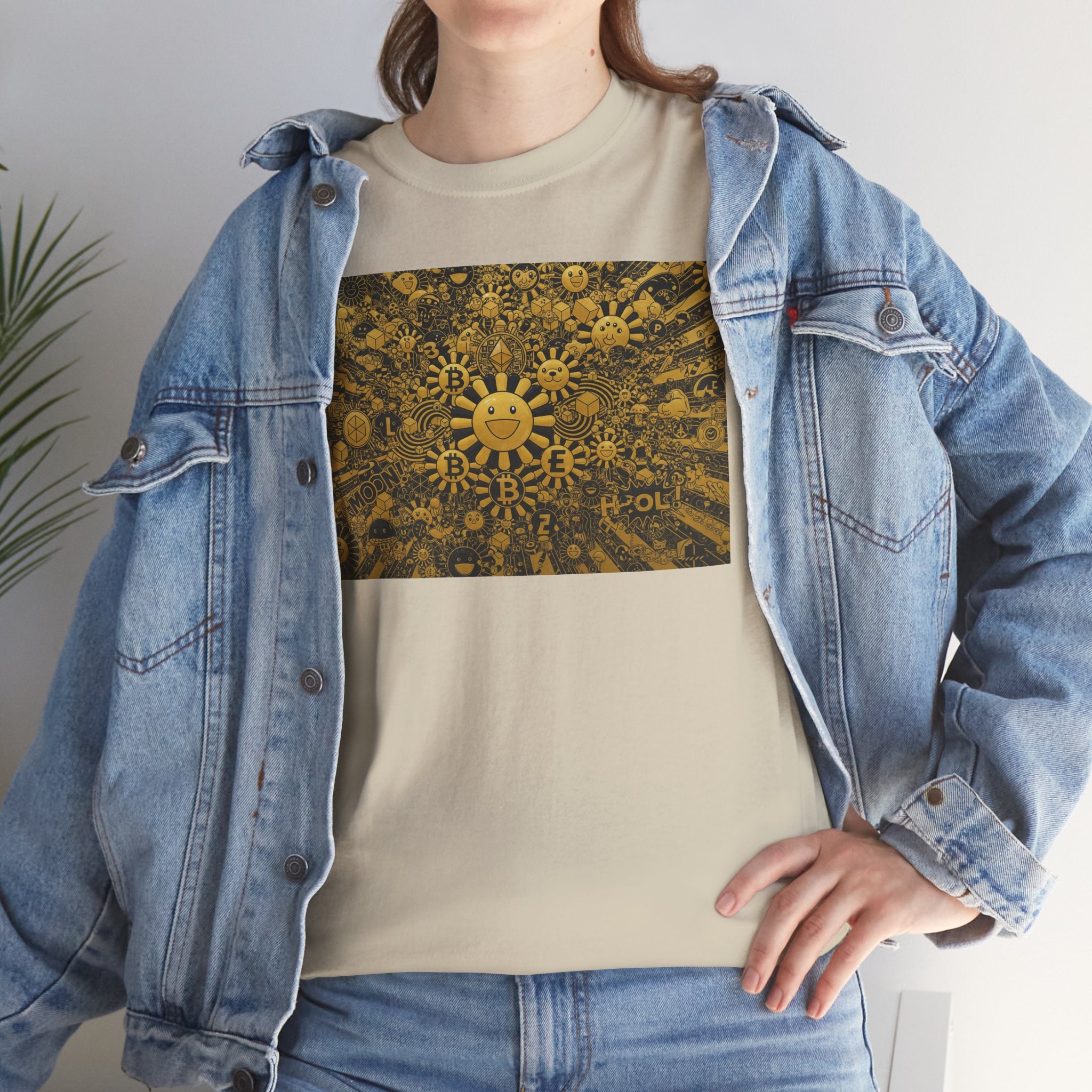 Sunflower Burst T‑Shirt — Golden Sunflower Pattern Tee