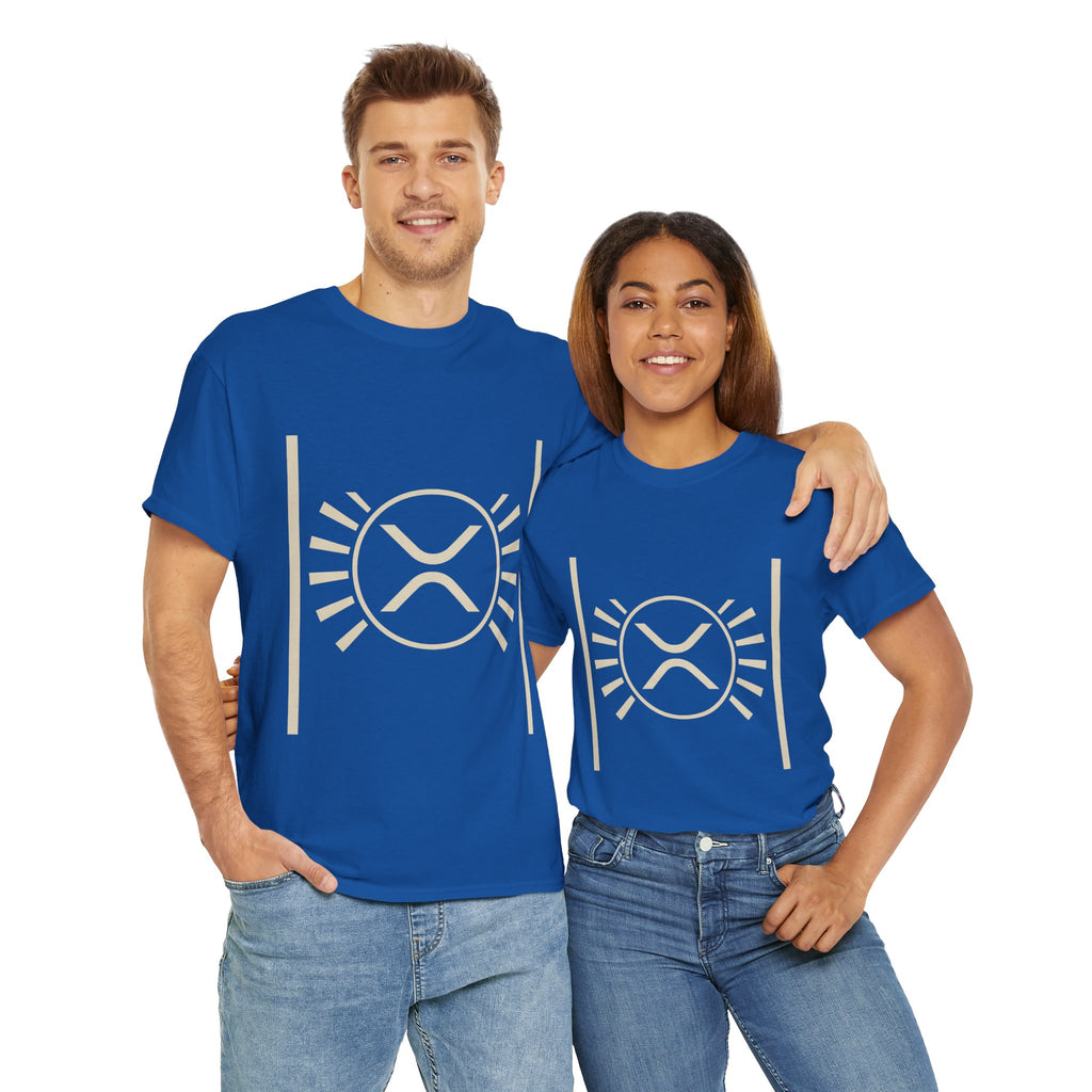 XRP Sun Logo T‑Shirt — Minimal Crypto Ripple Tee