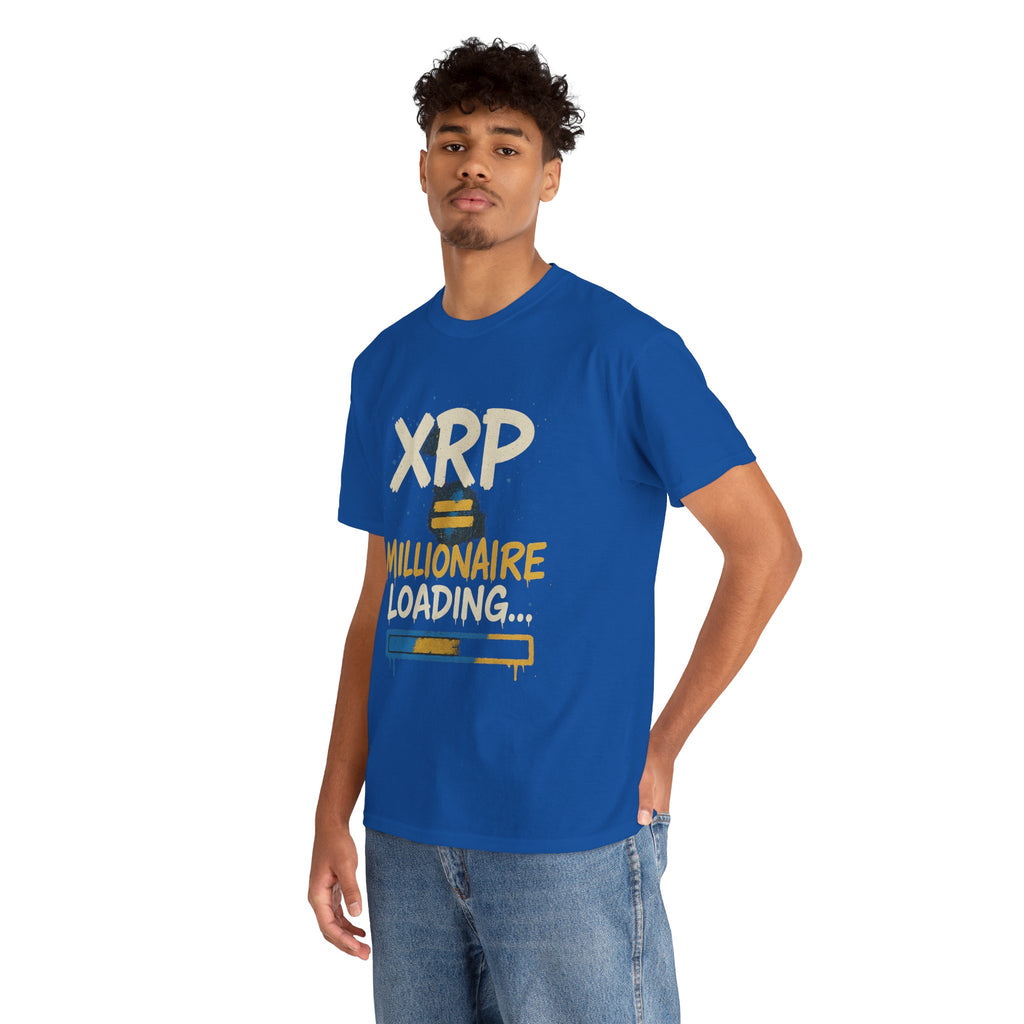 XRP Millionaire Loading T-Shirt — Crypto Investor Progress Tee