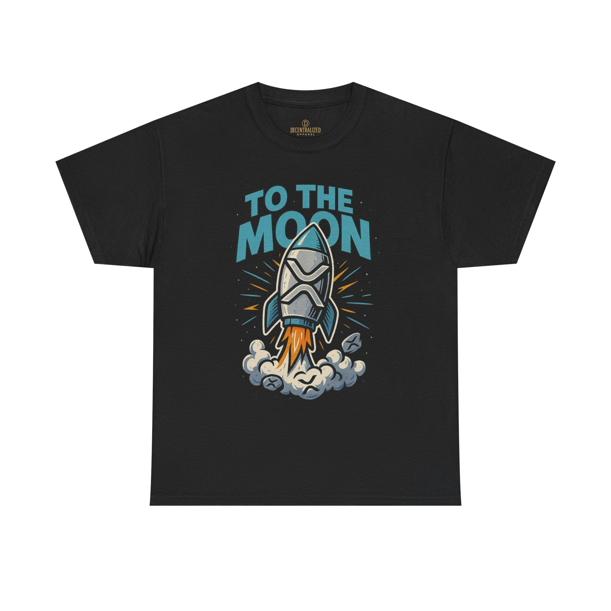 To The Moon Rocket T-Shirt — Space Graphic Tee for Crypto & Space Enthusiasts
