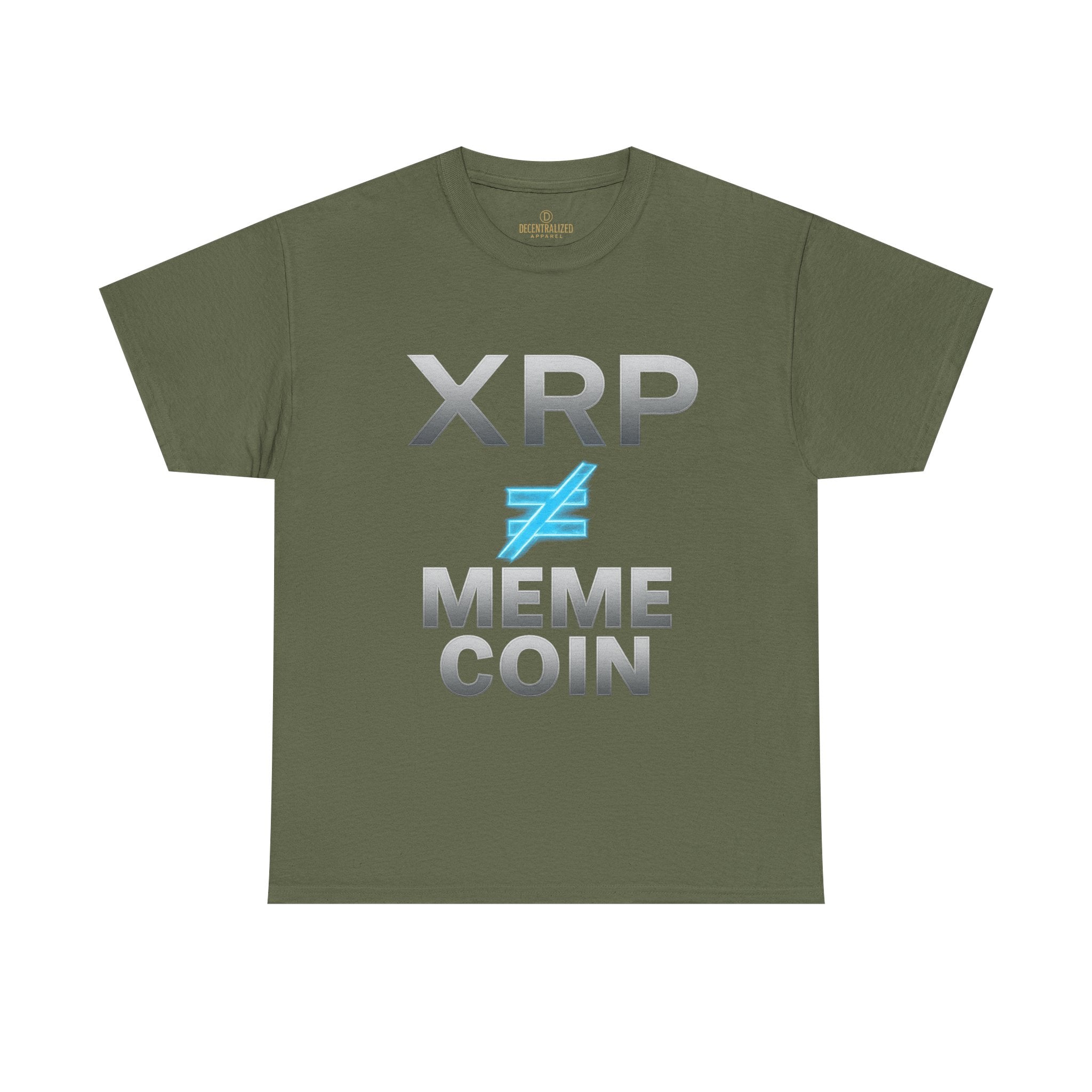 XRP ≠ Meme Coin T-Shirt — Crypto Investor Statement Tee