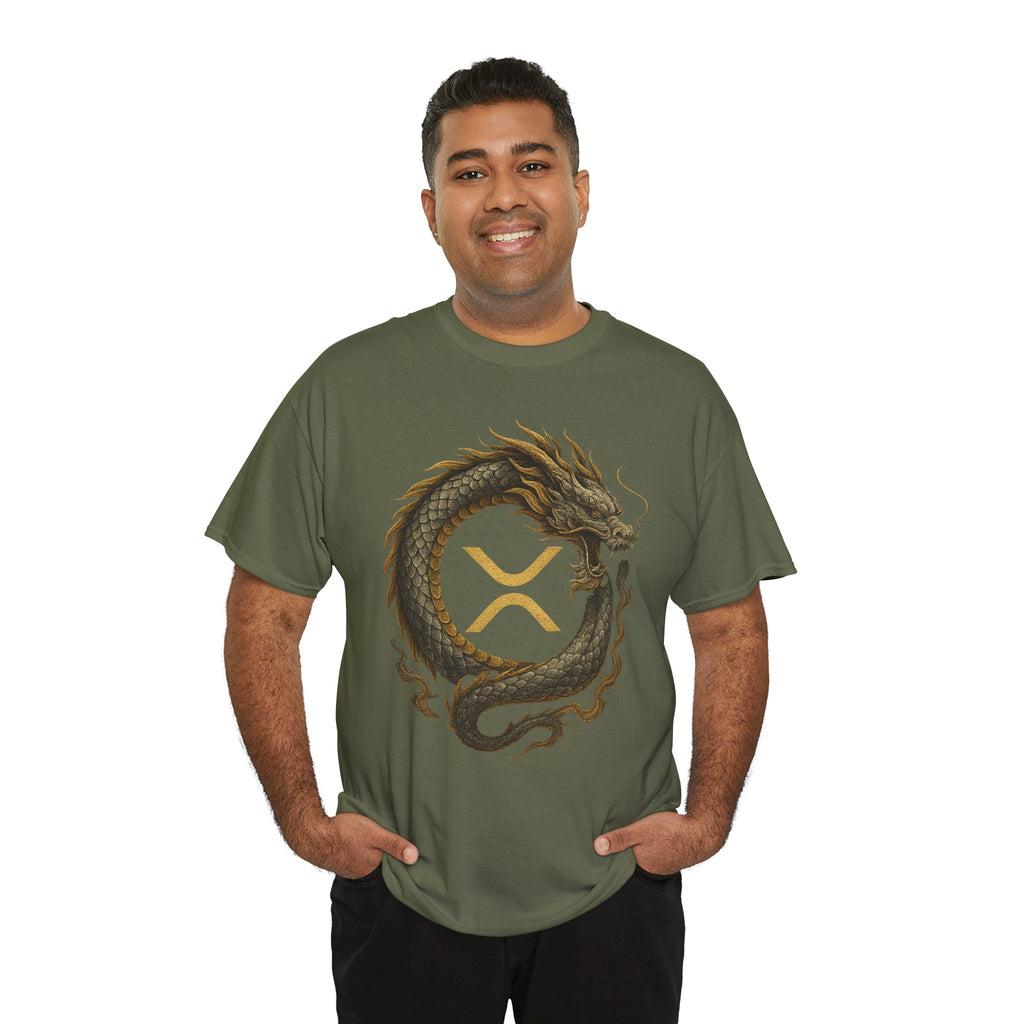 Dragon XRP Logo T-Shirt — Crypto XRP Circle Dragon Graphic Tee