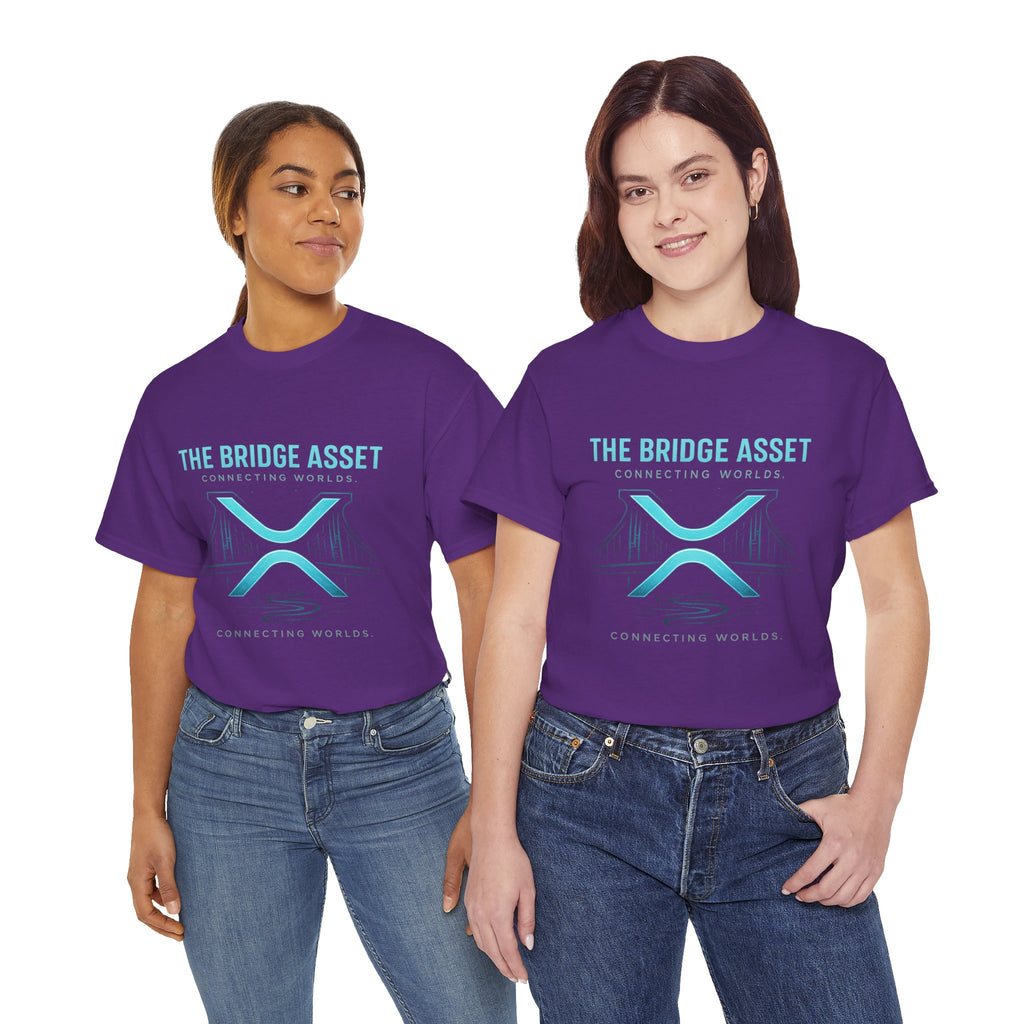 The Bridge Asset Tee – 'Connecting Worlds' Crypto Ripple X Logo T-Shirt
