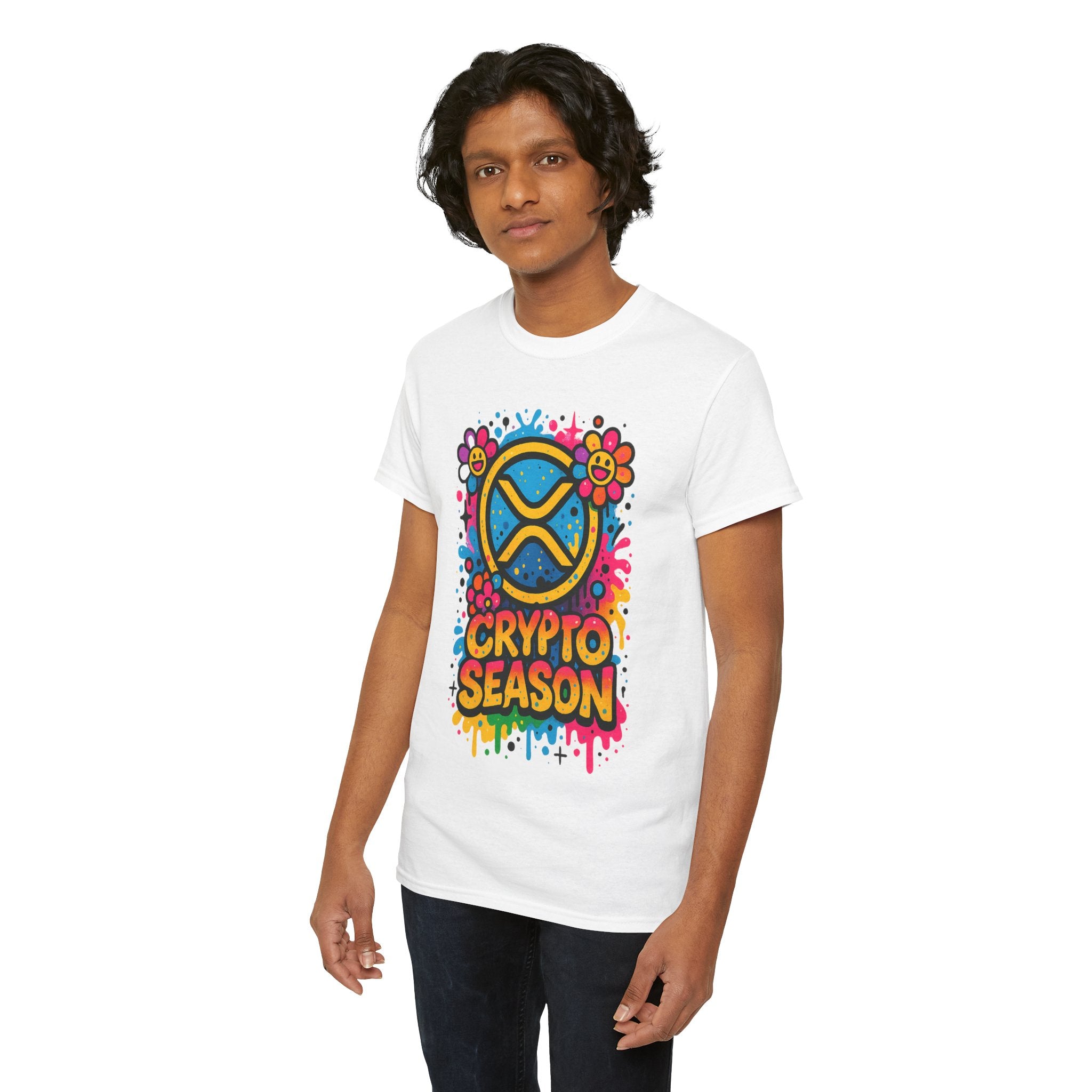 Crypto Season T-Shirt — Colorful Ripple XRP Logo Tee