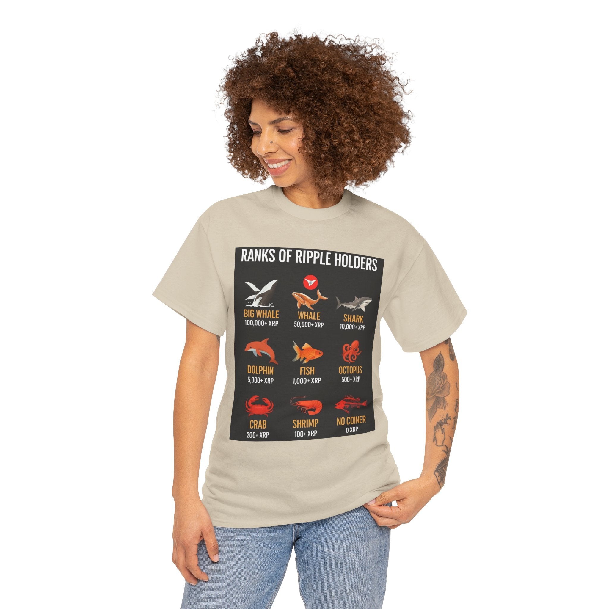 Crypto Ranks T-Shirt – "Ranks of Ripple Holders" Illustrated Guide