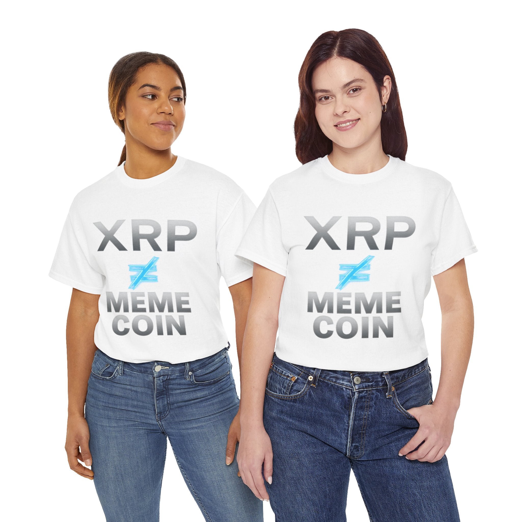 XRP ≠ Meme Coin T-Shirt — Crypto Investor Statement Tee