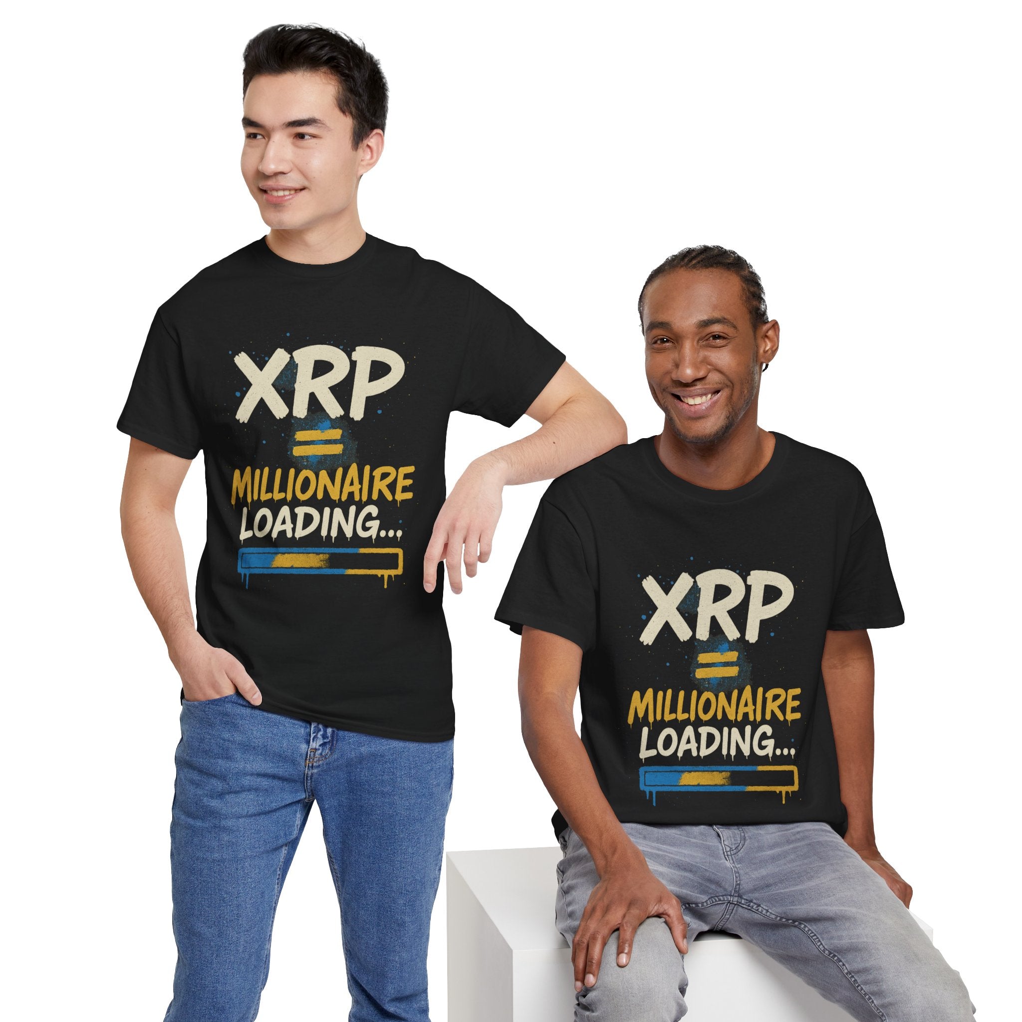 XRP Millionaire Loading T-Shirt — Crypto Investor Progress Tee