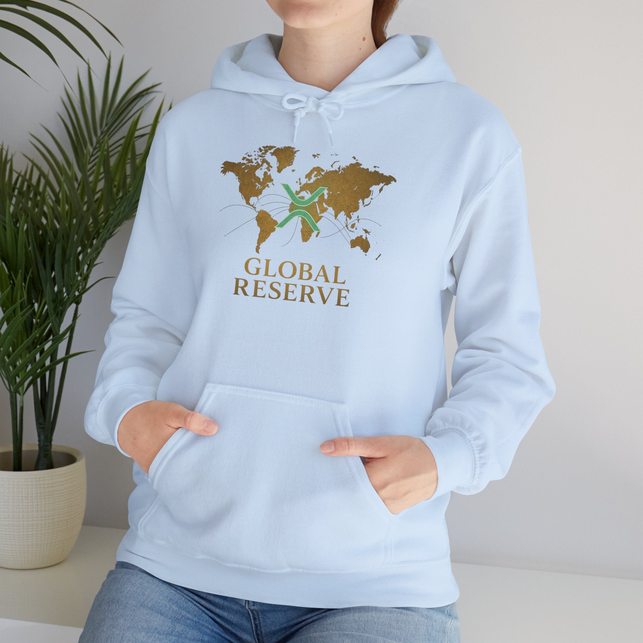 Global Reserve Hoodie — World Map Logo Pullover