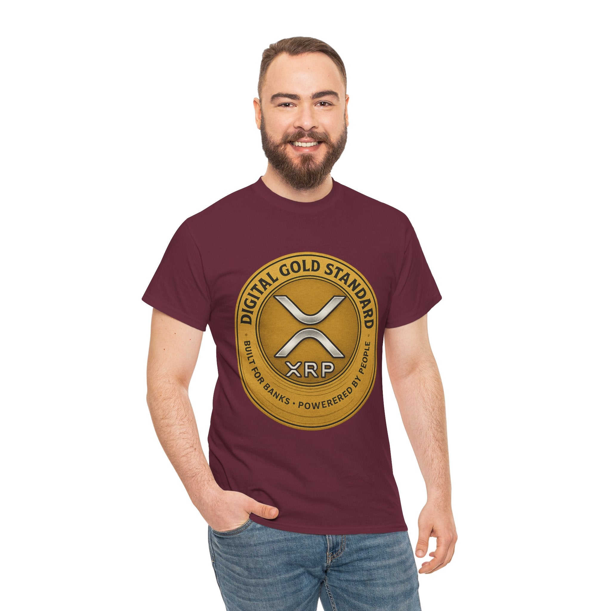 XRP Digital Gold Tee – Cryptocurrency Logo Shirt