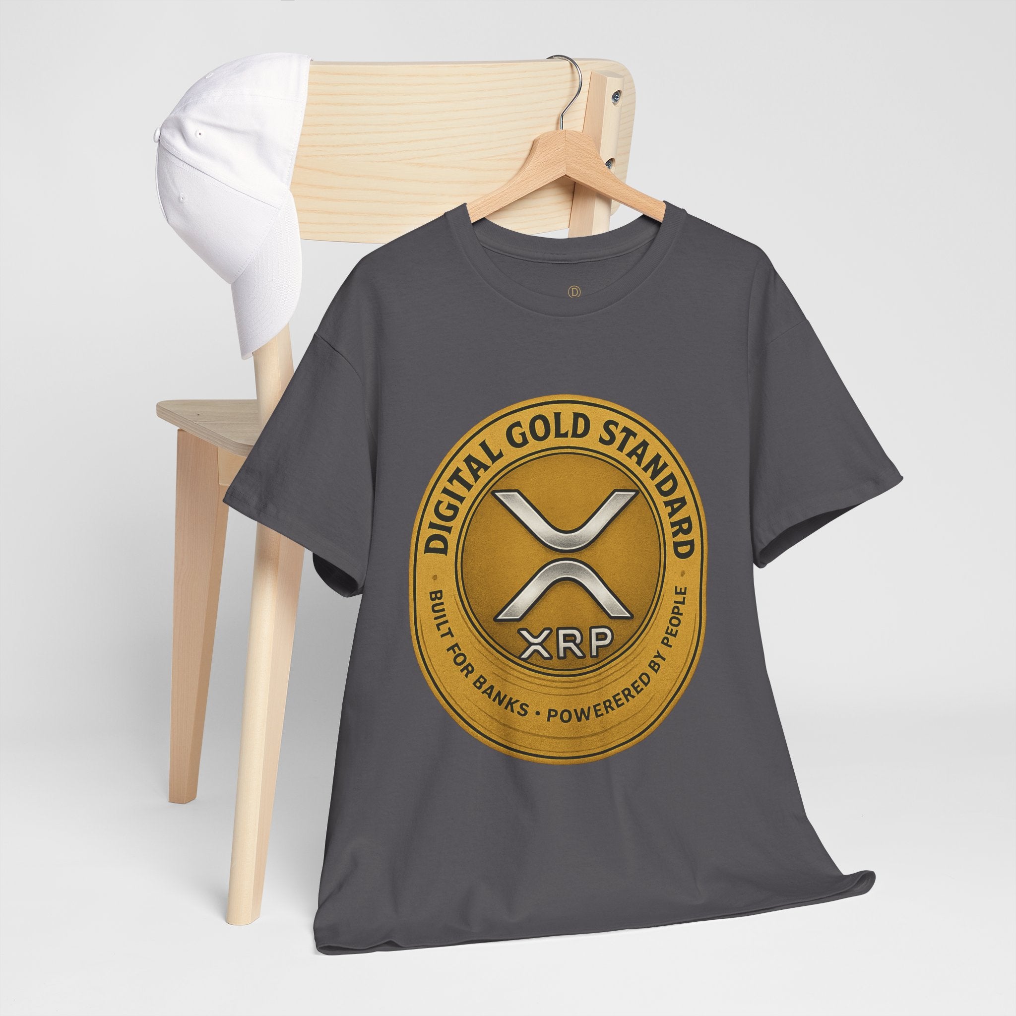XRP Digital Gold Tee – Cryptocurrency Logo Shirt
