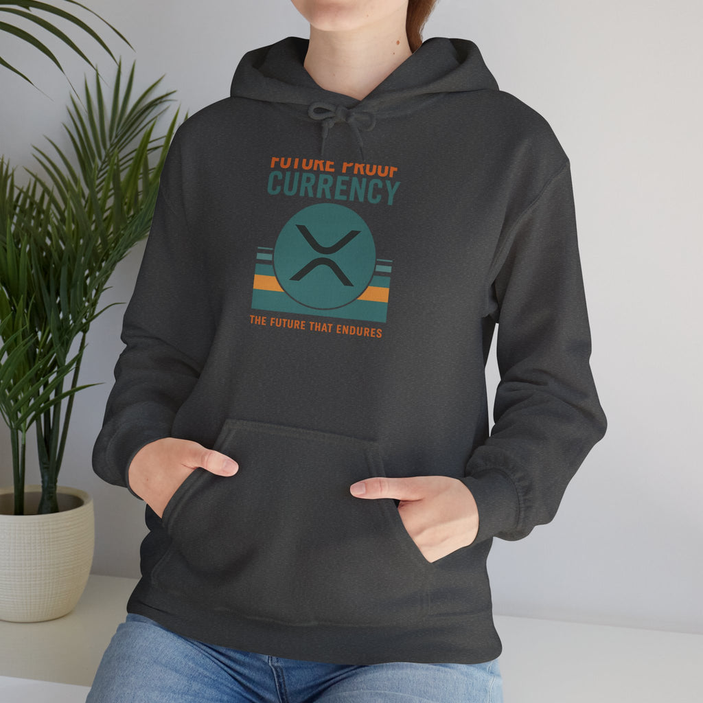 Ripple Crypto Hoodie – “Future Proof Currency” Retro Logo Sweatshirt