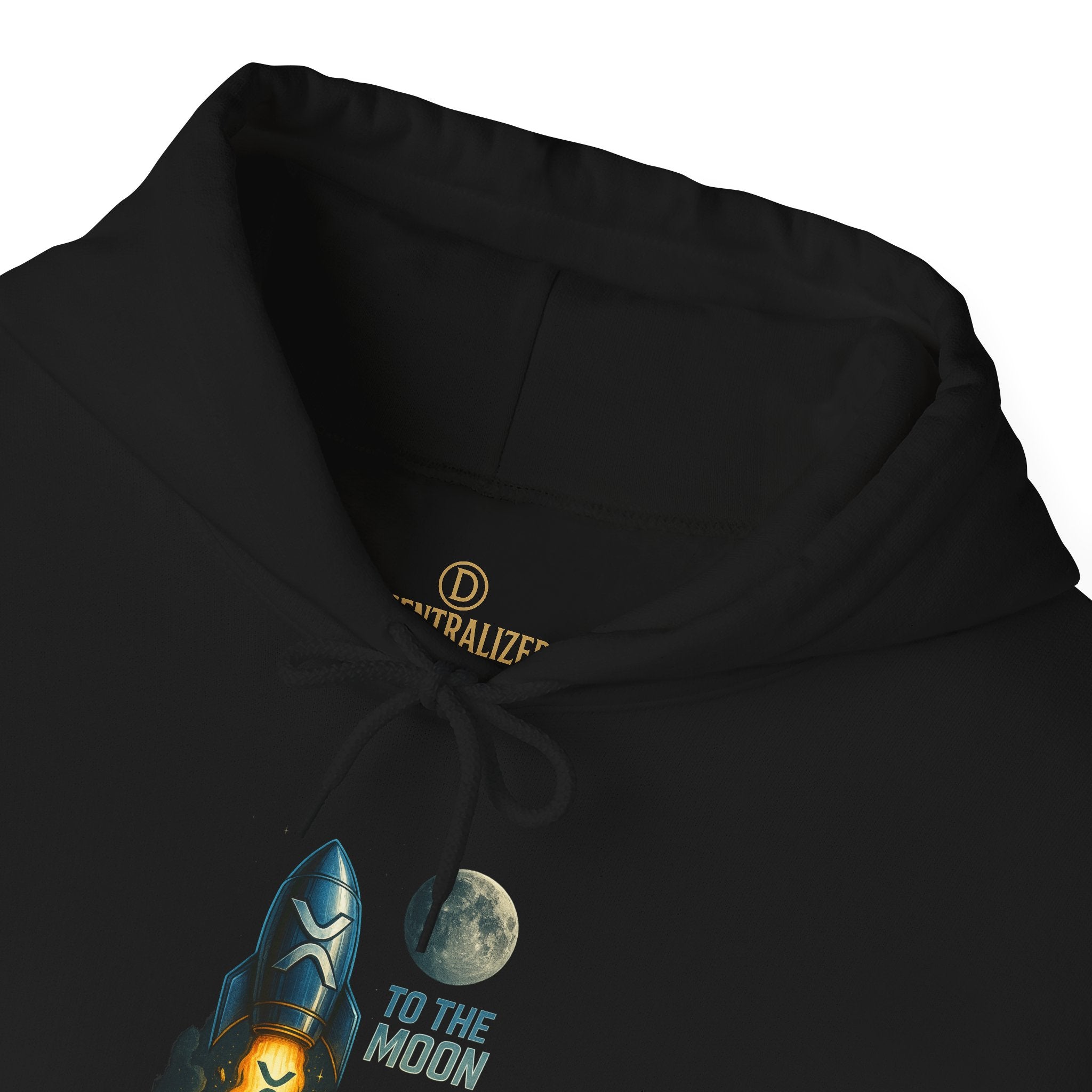 To the Moon Rocket Hoodie — Space Graphic Pullover