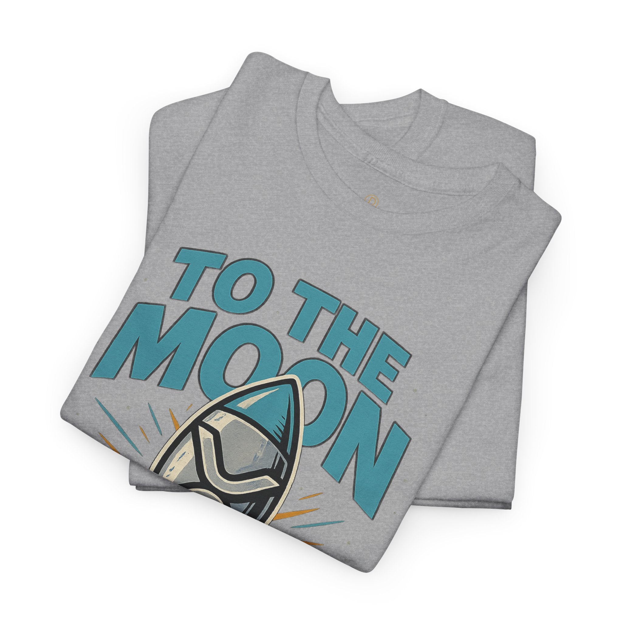 To The Moon Rocket T-Shirt — Space Graphic Tee for Crypto & Space Enthusiasts