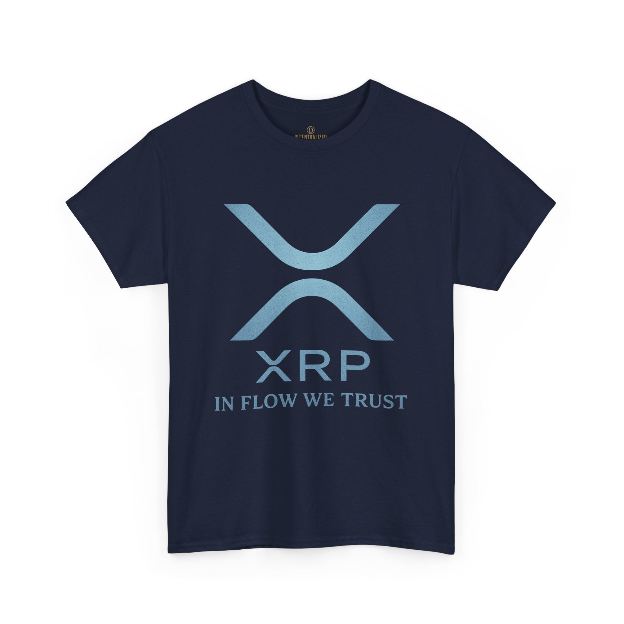 XRP Crypto Tee — "In Flow We Trust" Ripple Logo T-Shirt
