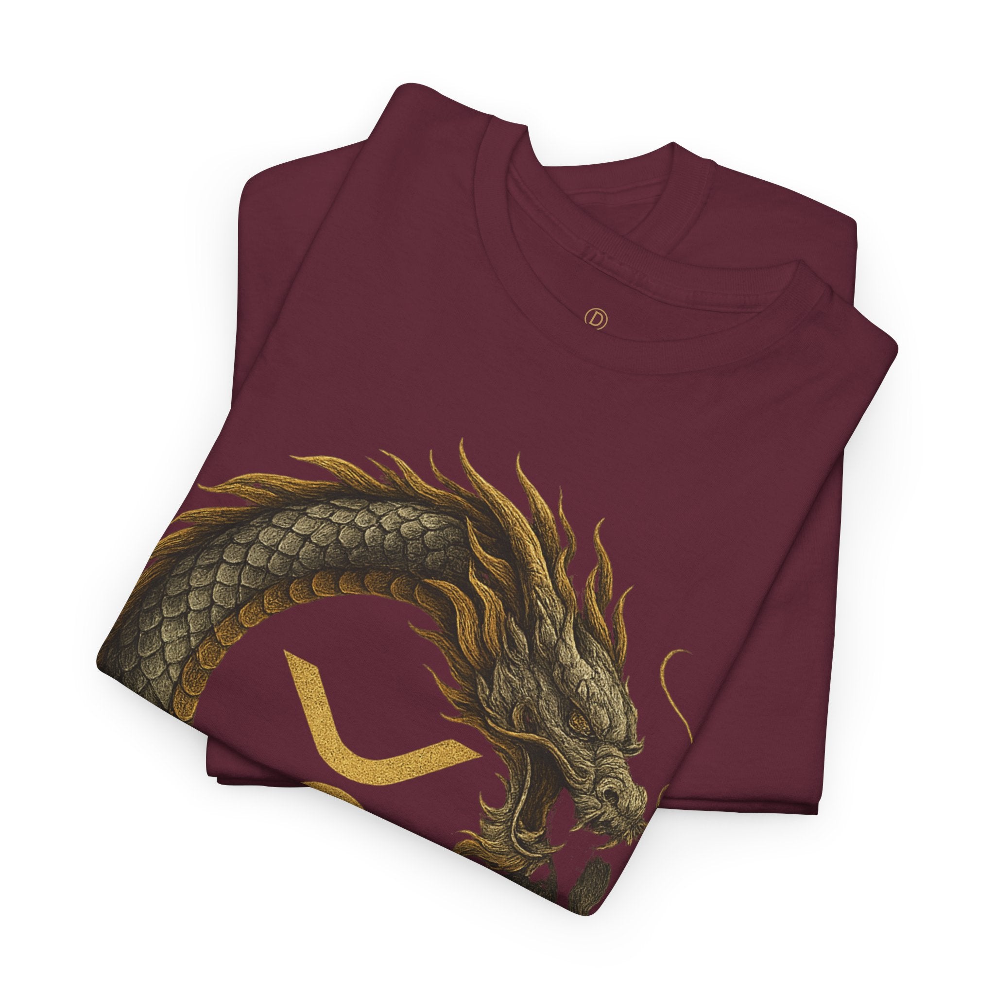 Dragon XRP Logo T-Shirt — Crypto XRP Circle Dragon Graphic Tee
